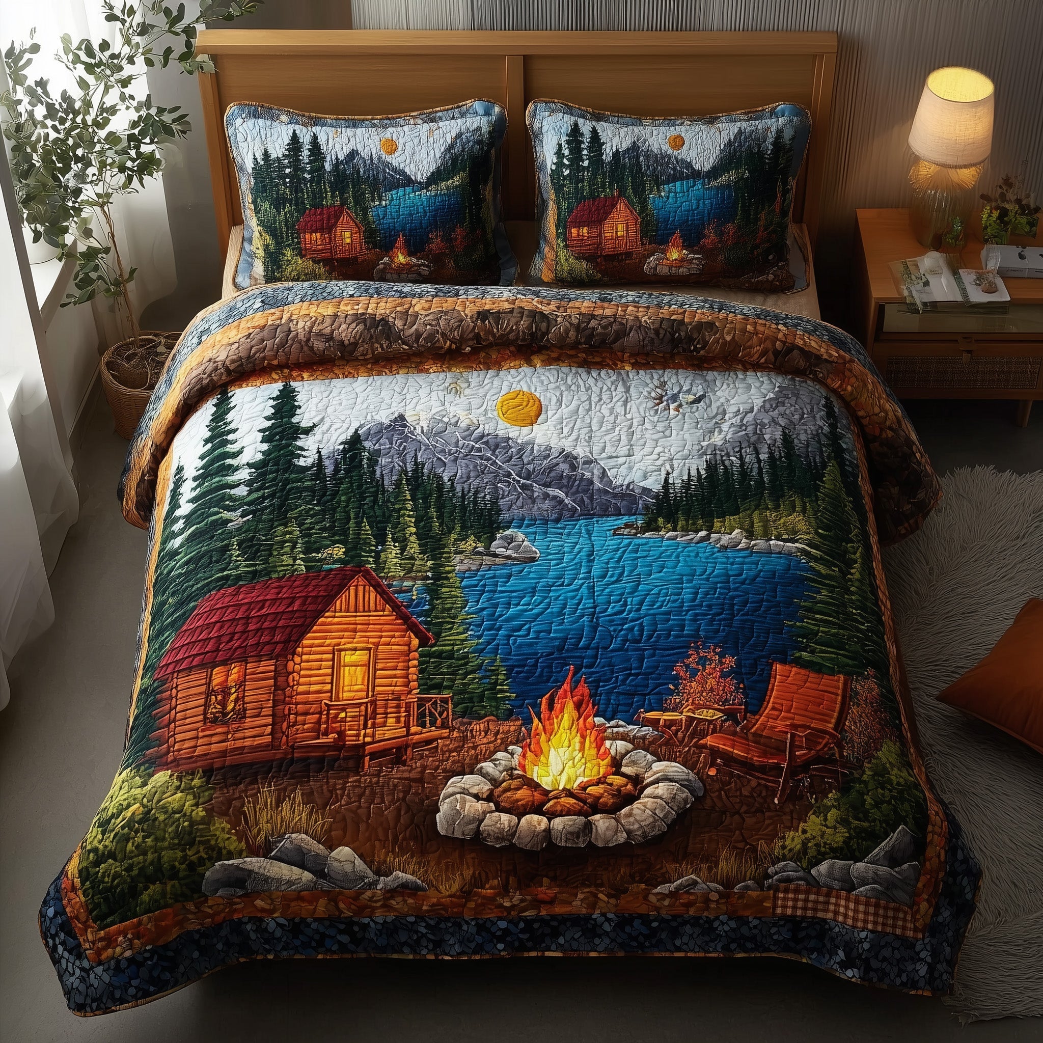 Cozy Heaven 3-Piece Quilted Bedding Set GFTONL5986