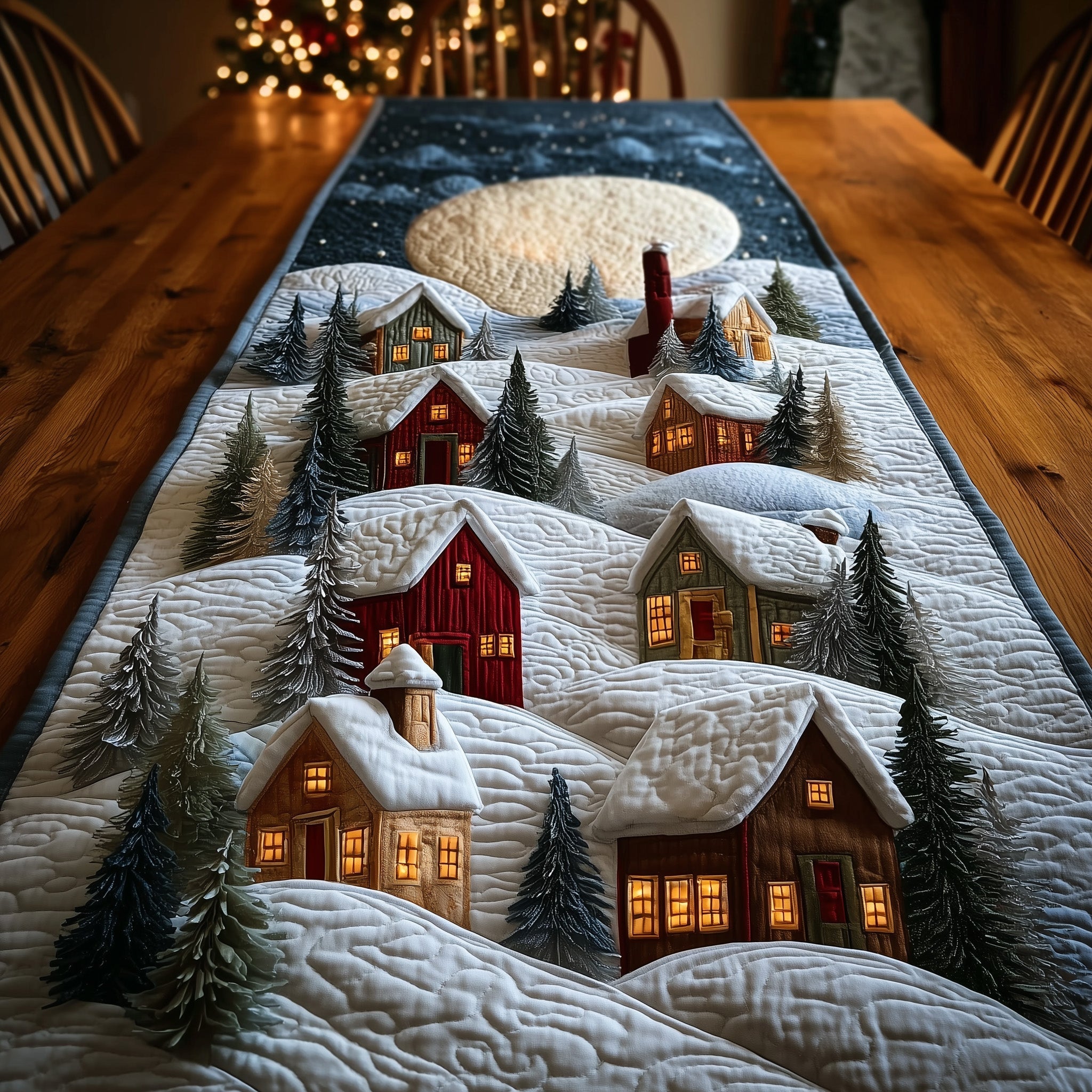 Midnight Harmony Quilted Table Runner GFTONL6410