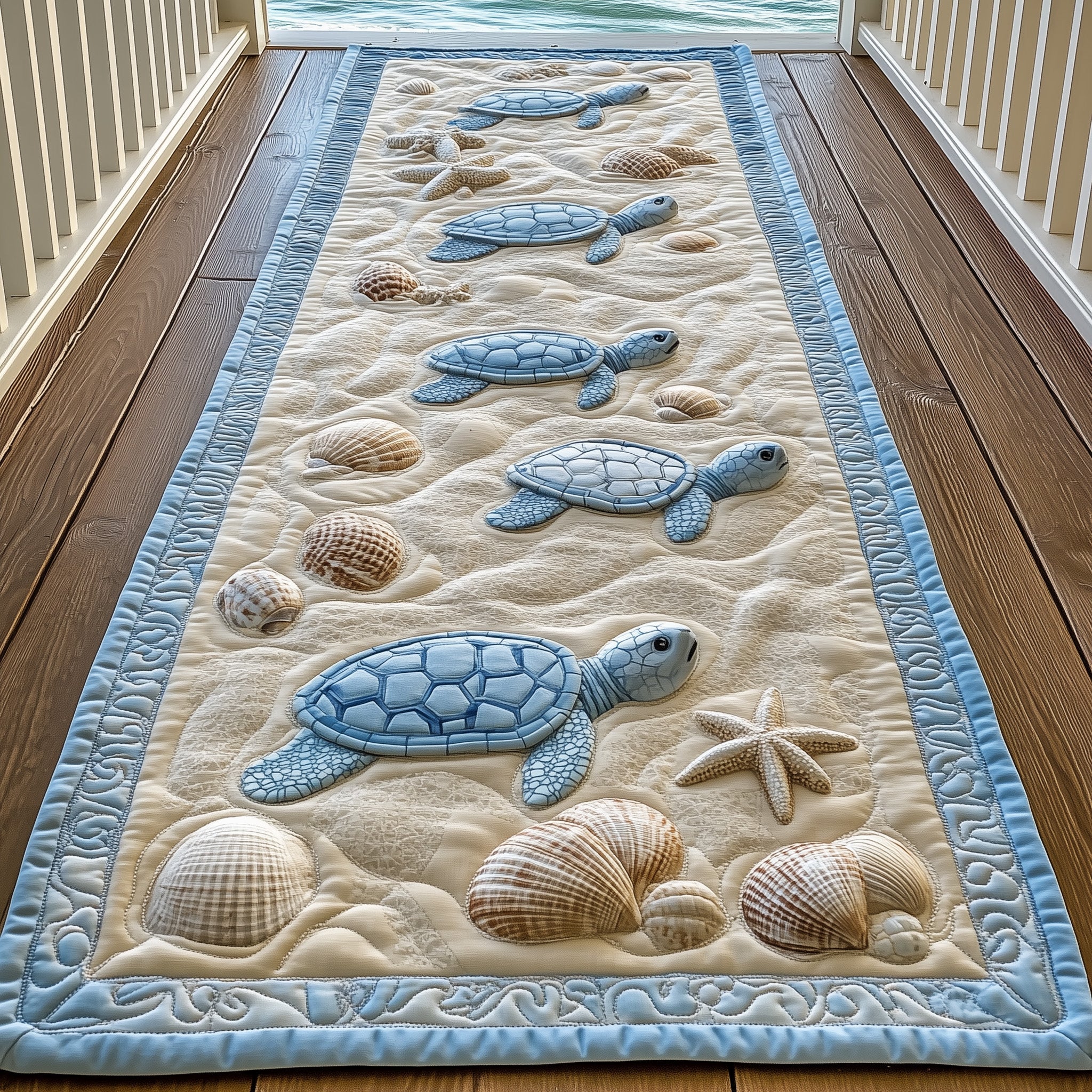 Ocean Turtle Runner Rug GFTONL6612