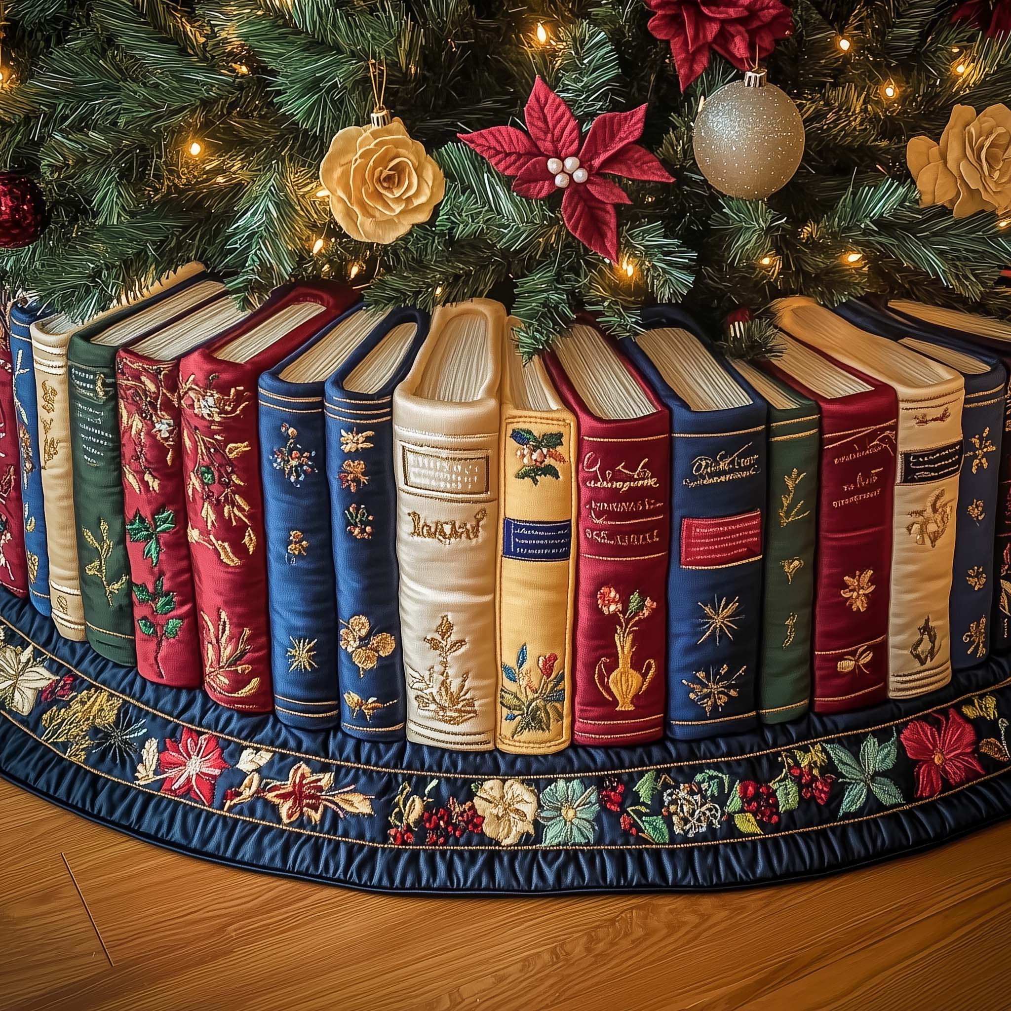 Bookworm Quilted Tree Skirt GFTONL6981