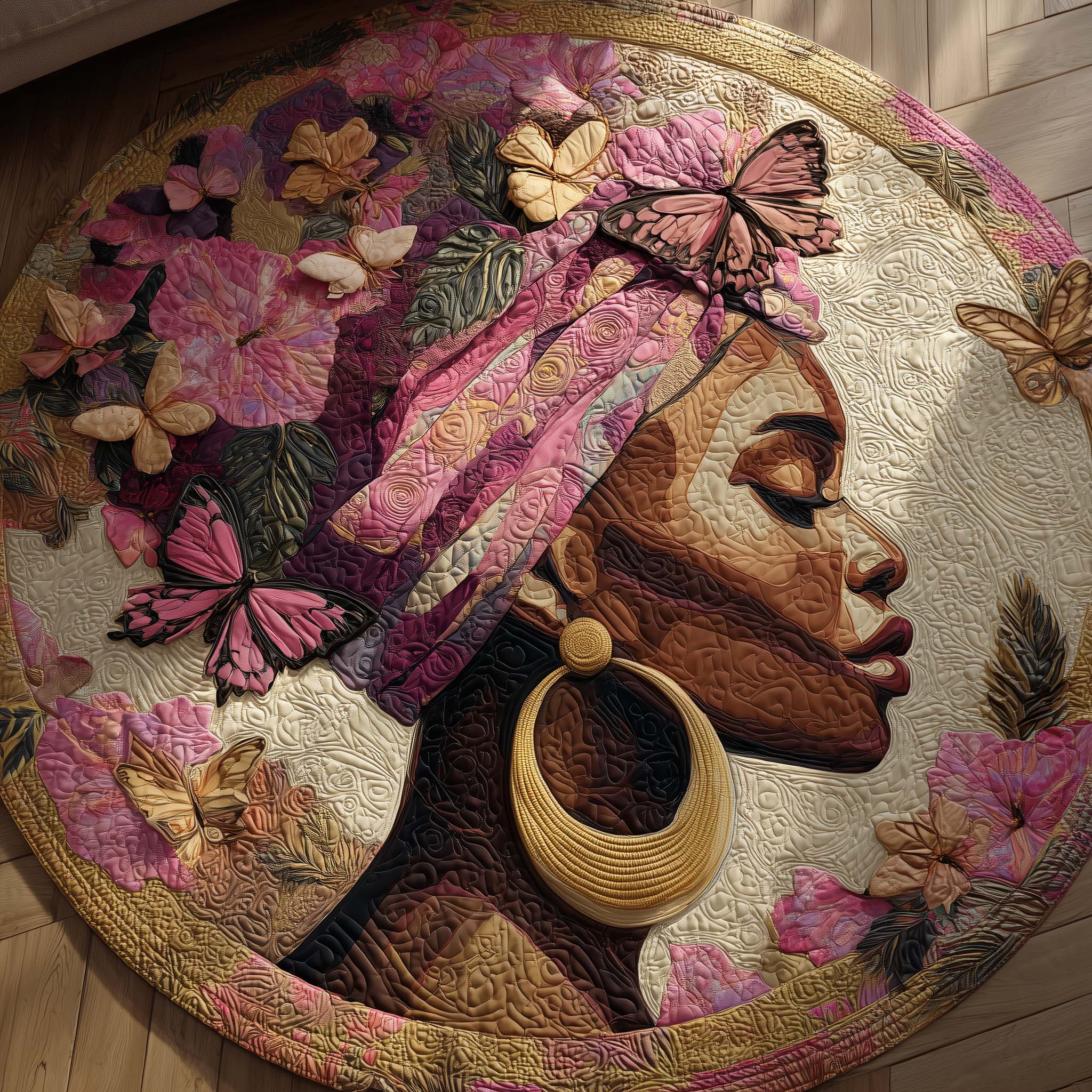 Queen Of Heritage Quilted Round Mat GFTONL6989