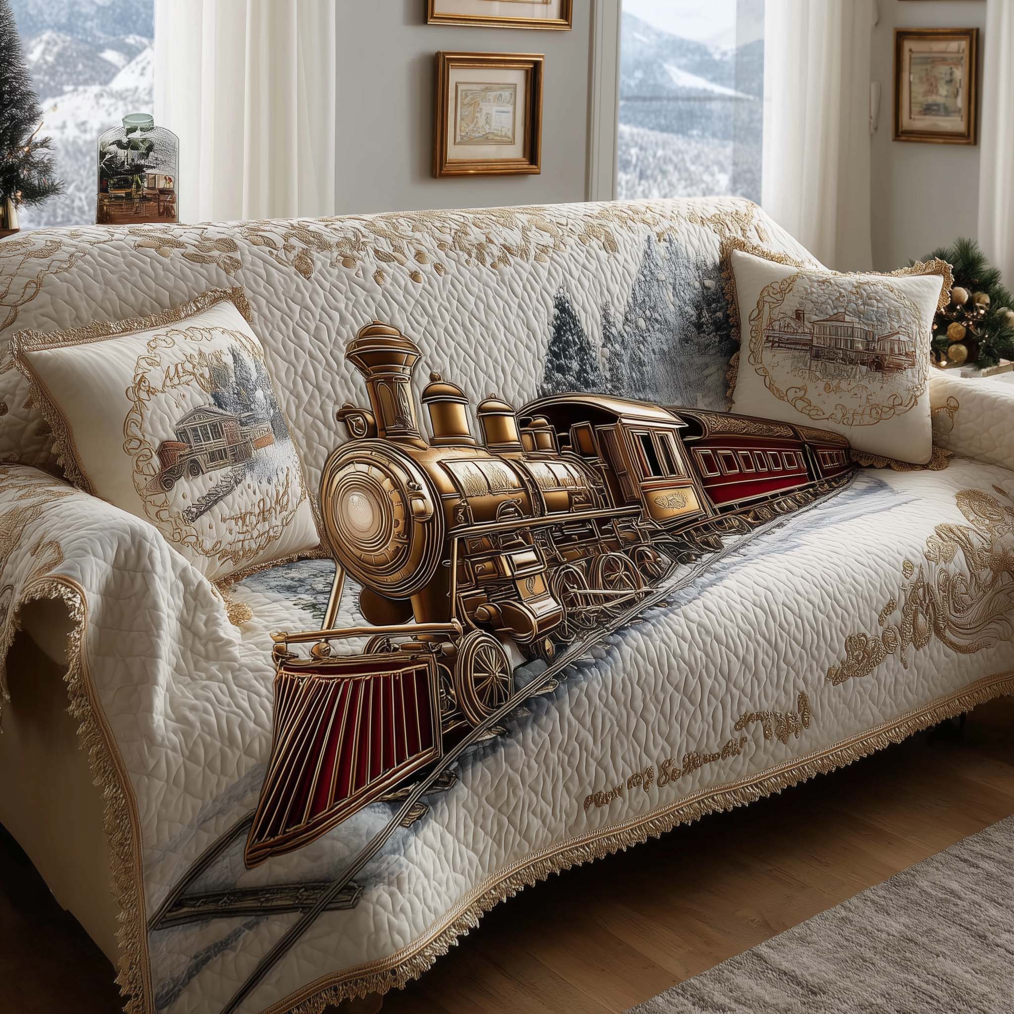 Peaceful Express Quilted Sofa Cover GFTONL7204