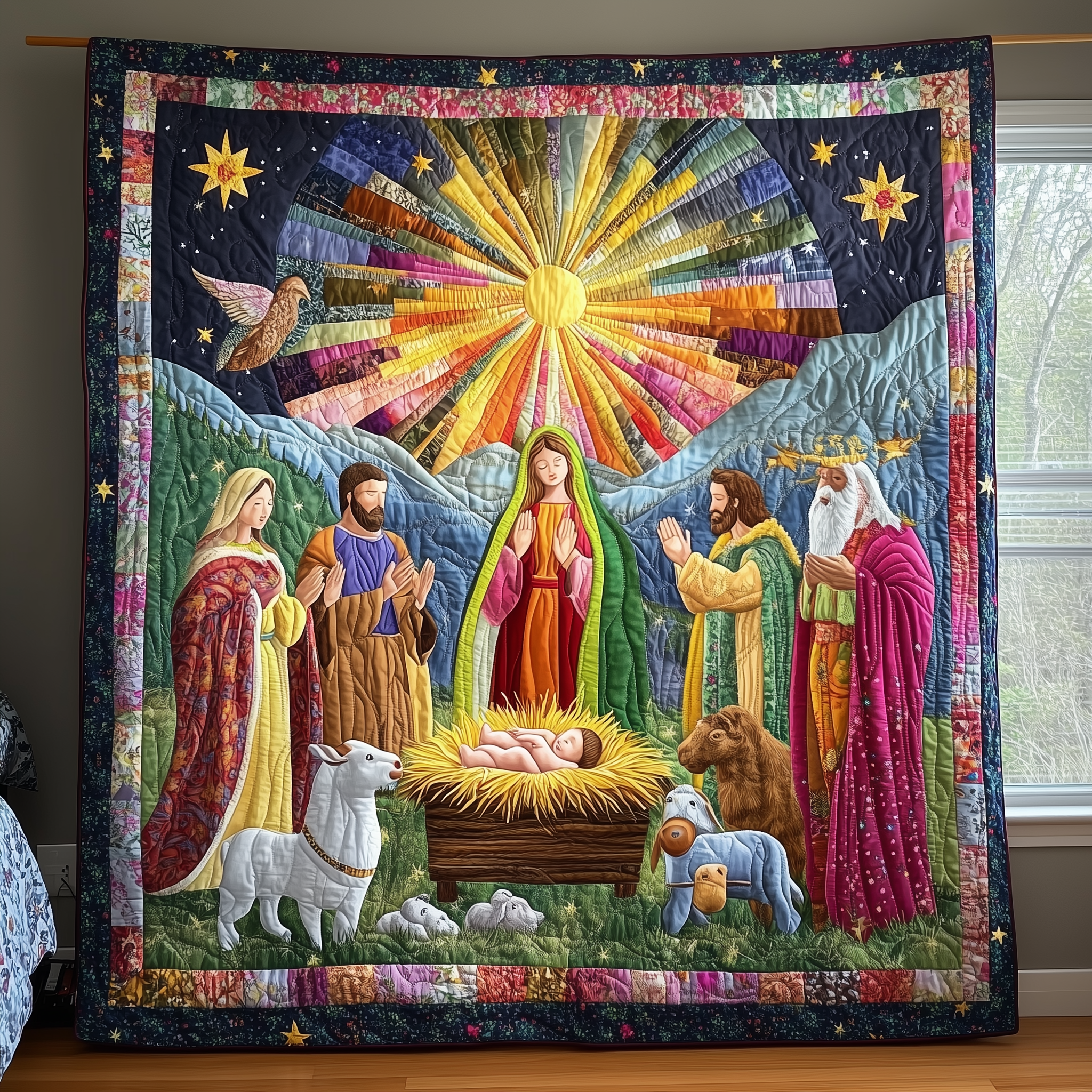 Nativity Scene Quilted Blanket GFTONL903