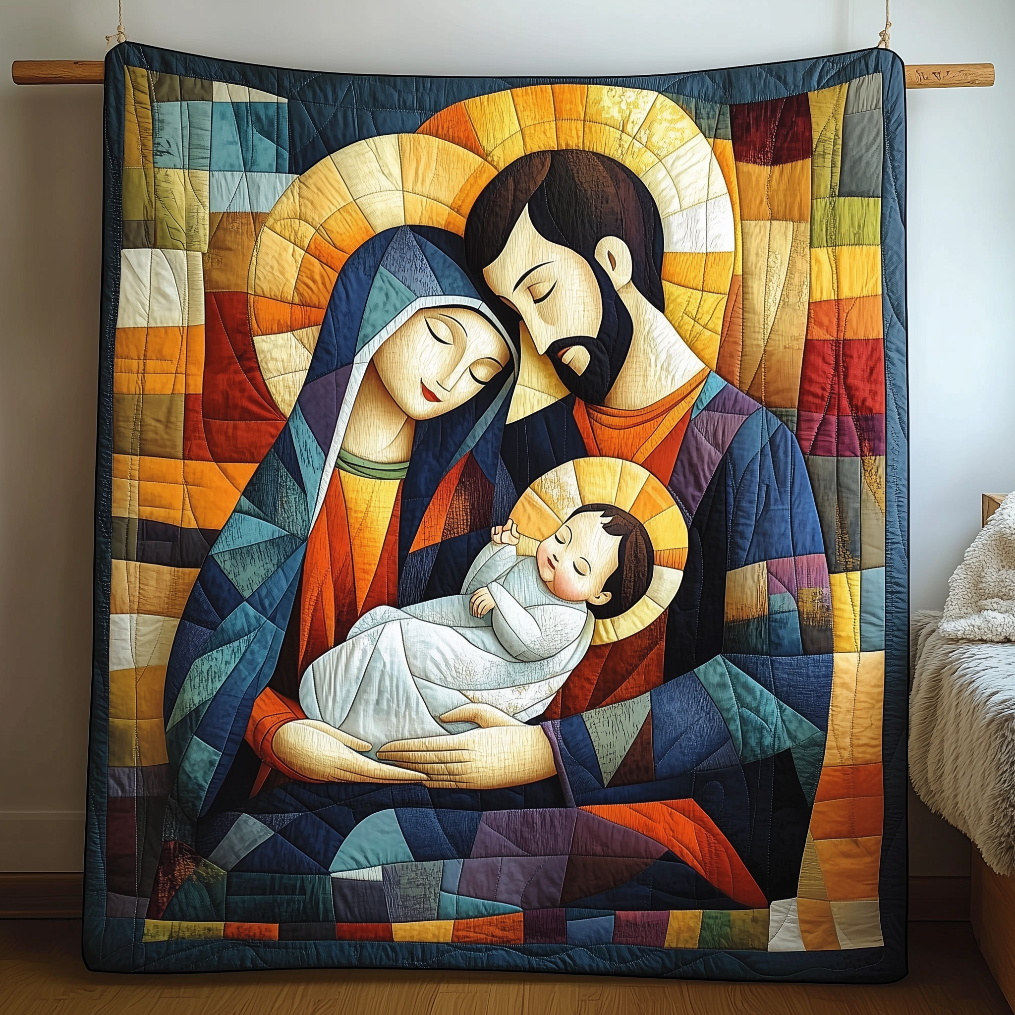 Holy Family Quilted Blanket GFTONL953