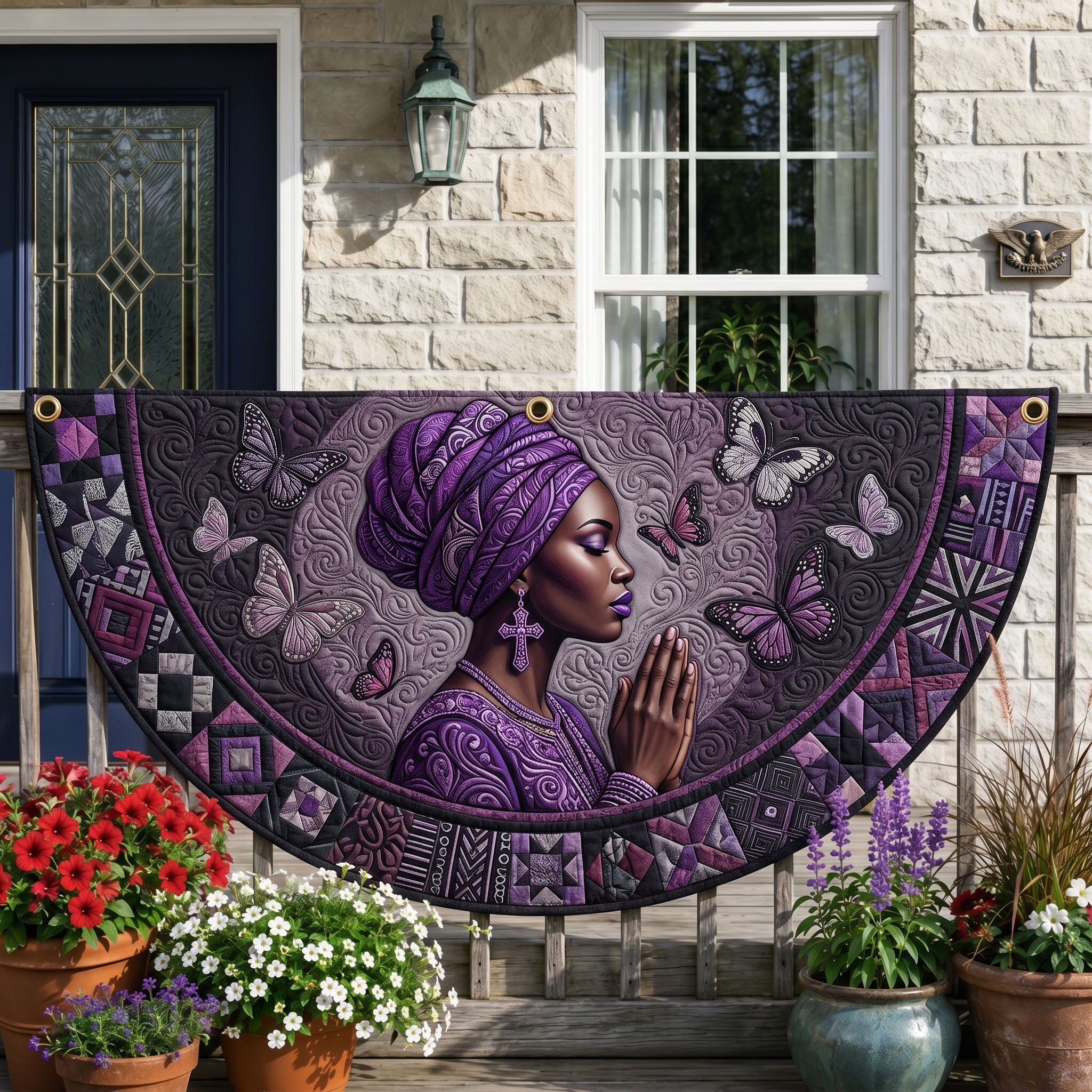 Melanin Queen Fan Flag GFTONMU320