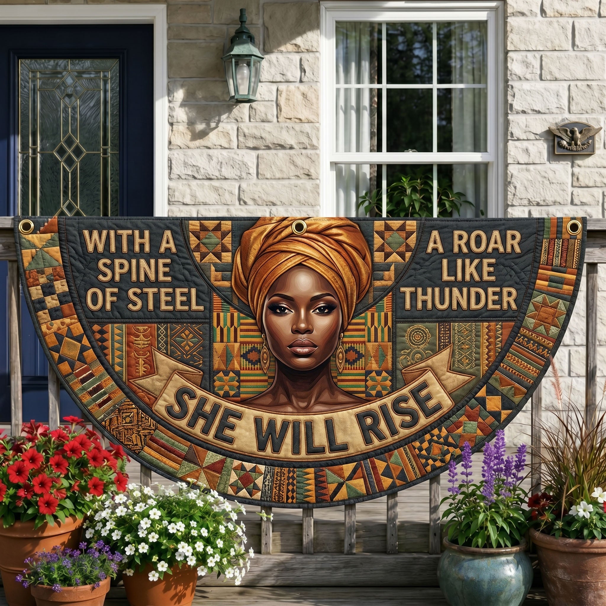 Melanin Queen Fan Flag GFTONMU321