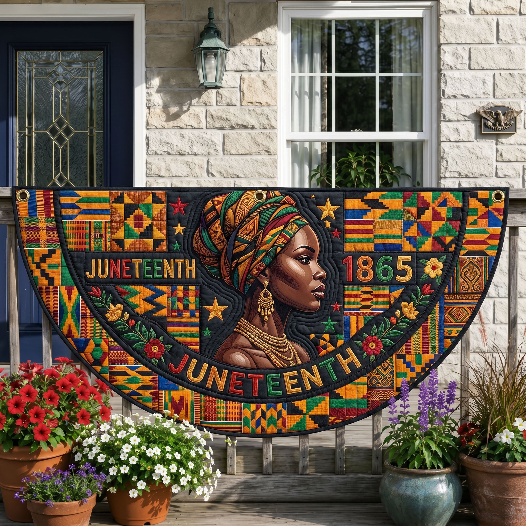 Melanin Queen Fan Flag GFTONMU322
