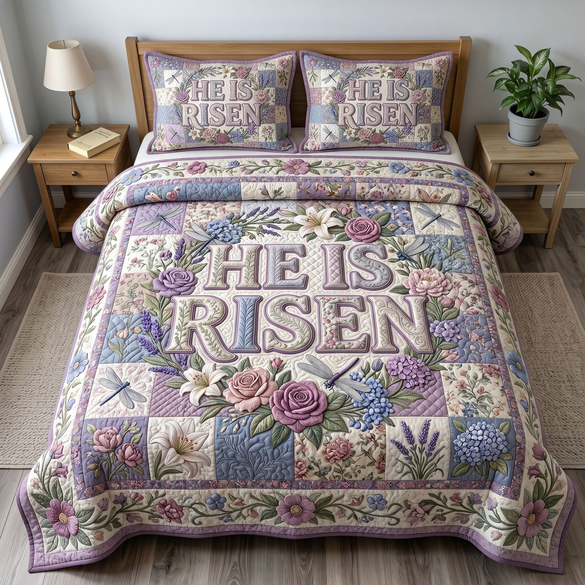 Christian Faith 3-Piece Quilted Bedding Set GFTONMU418