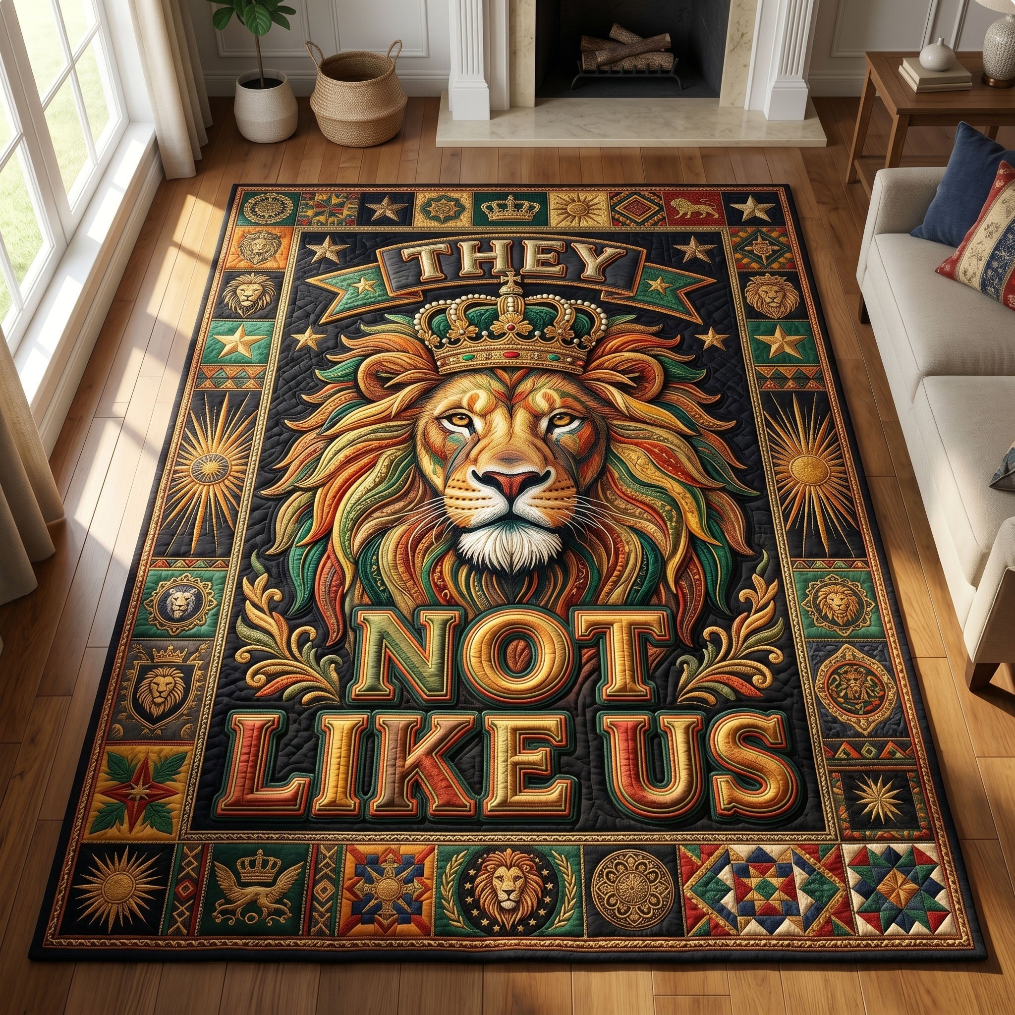 They Not Like Us Area Rug GFTONMU515