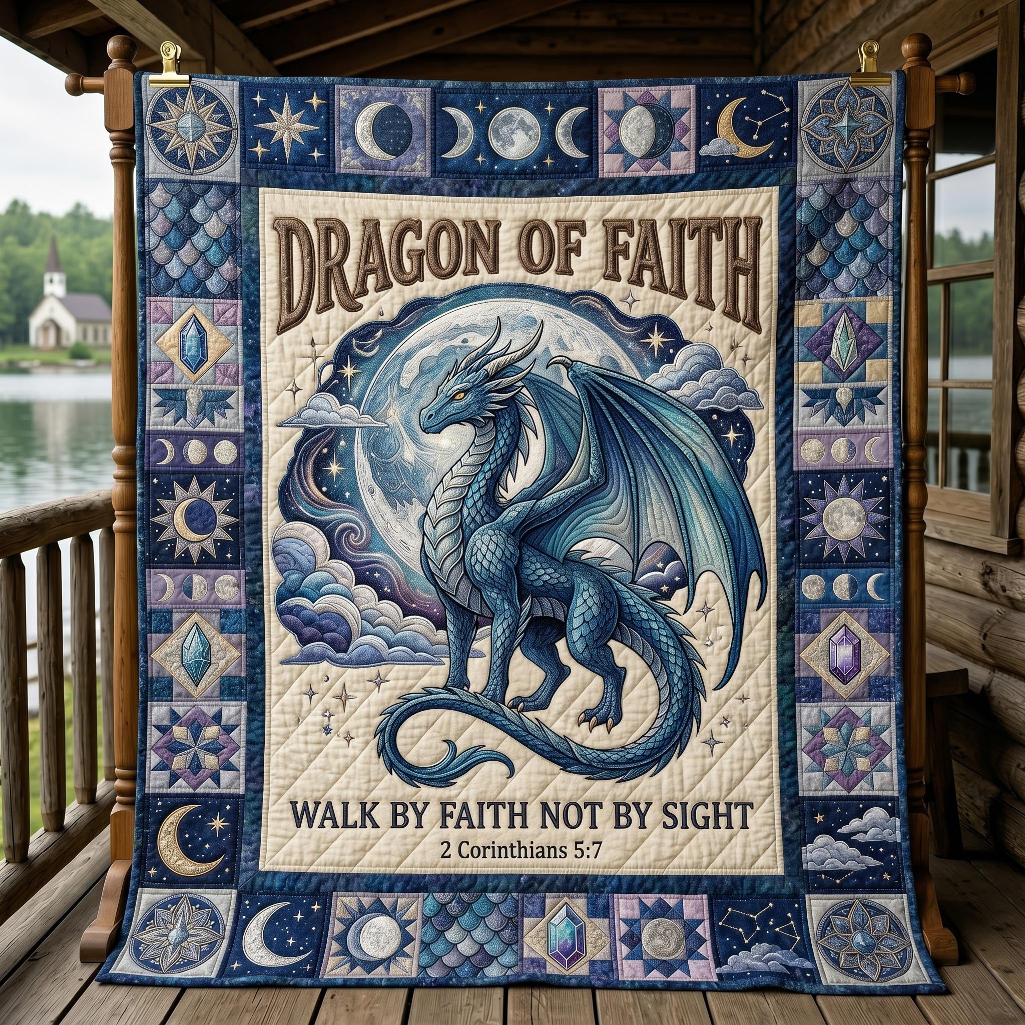 Mystic Dragon Quilted Blanket GFTONMU589