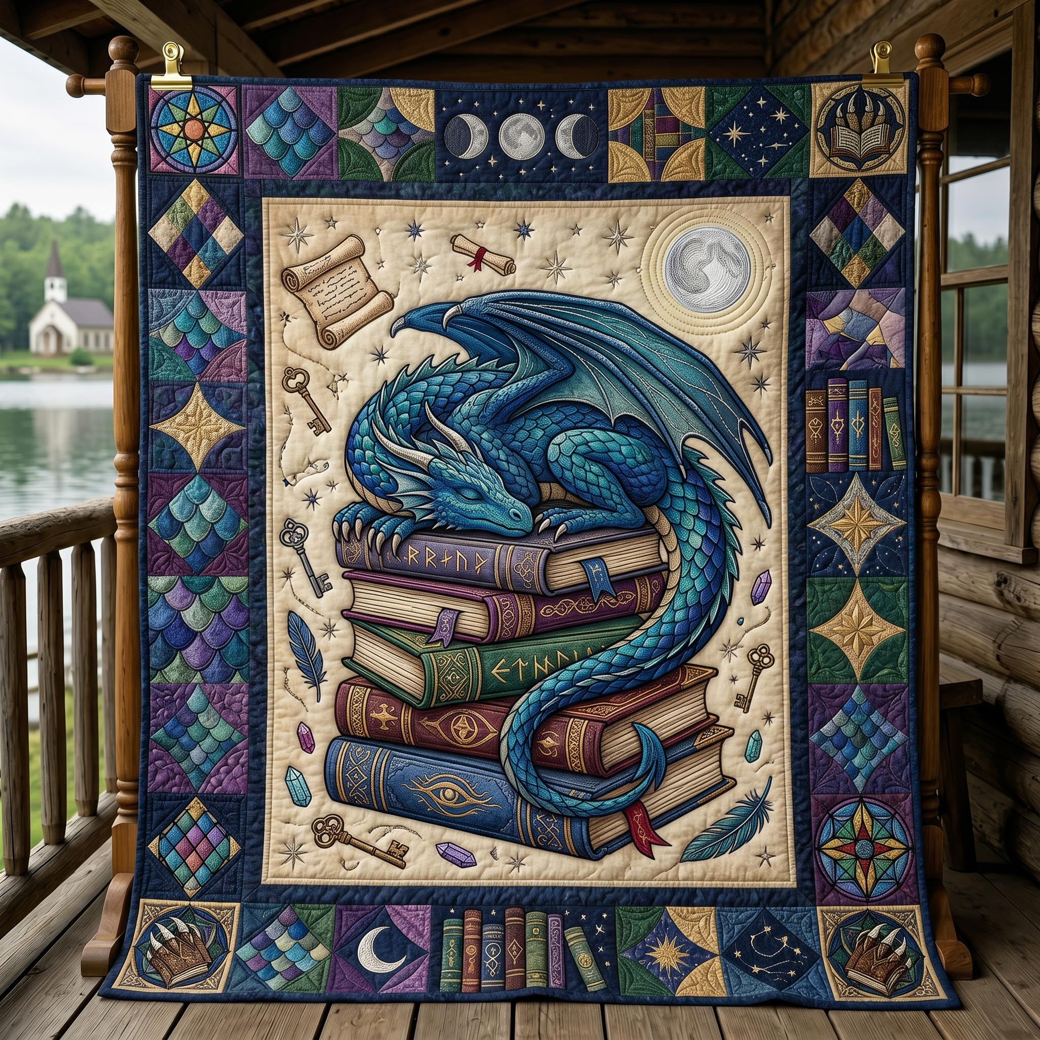 Mystic Dragon Quilted Blanket GFTONMU591