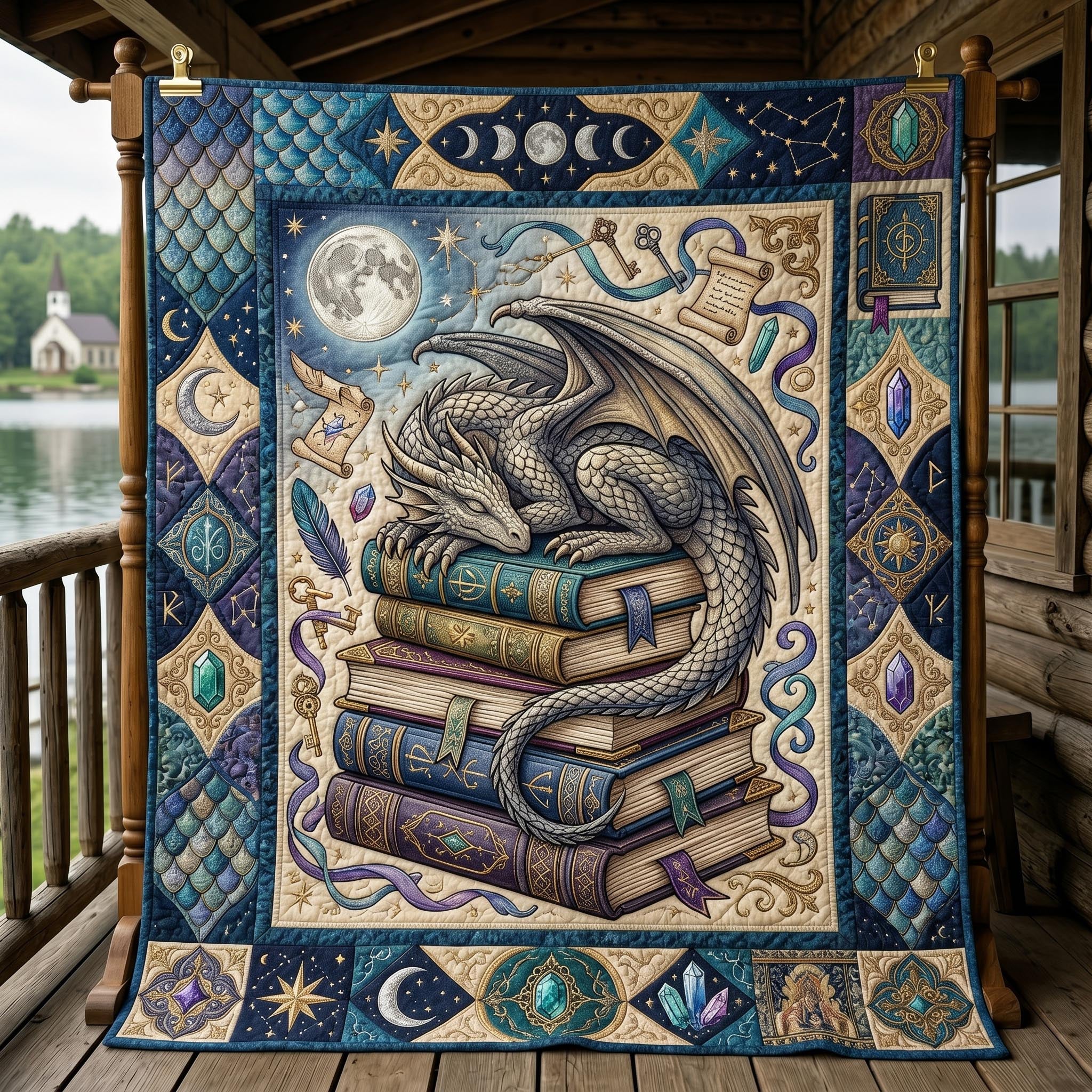 Mystic Dragon Quilted Blanket GFTONMU592