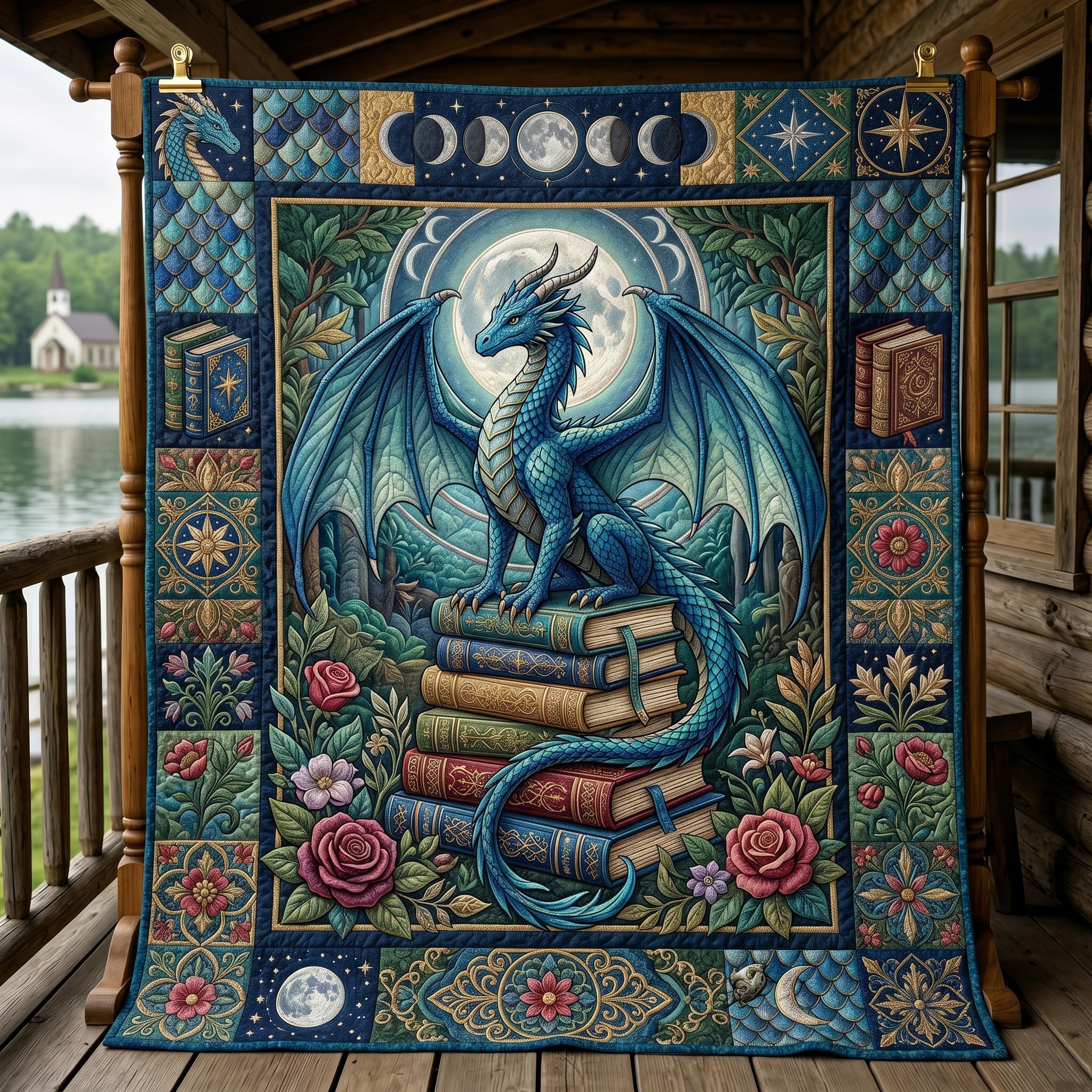 Mystic Dragon Quilted Blanket GFTONMU593