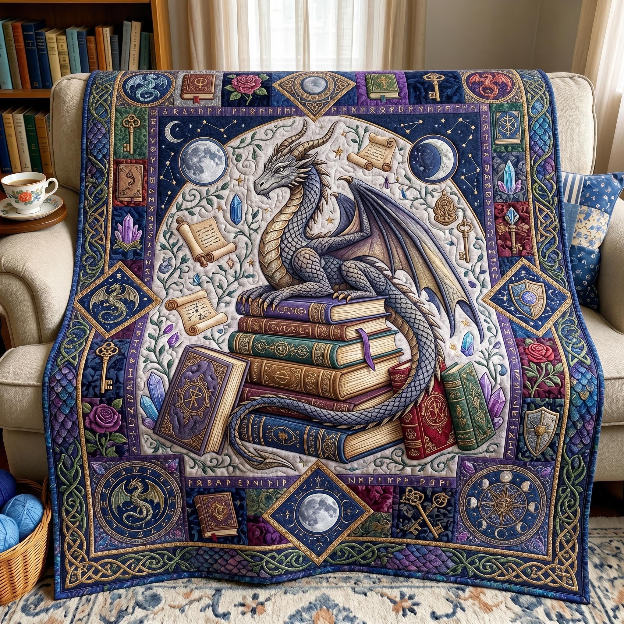 Mystic Dragon Quilted Blanket GFTONMU597