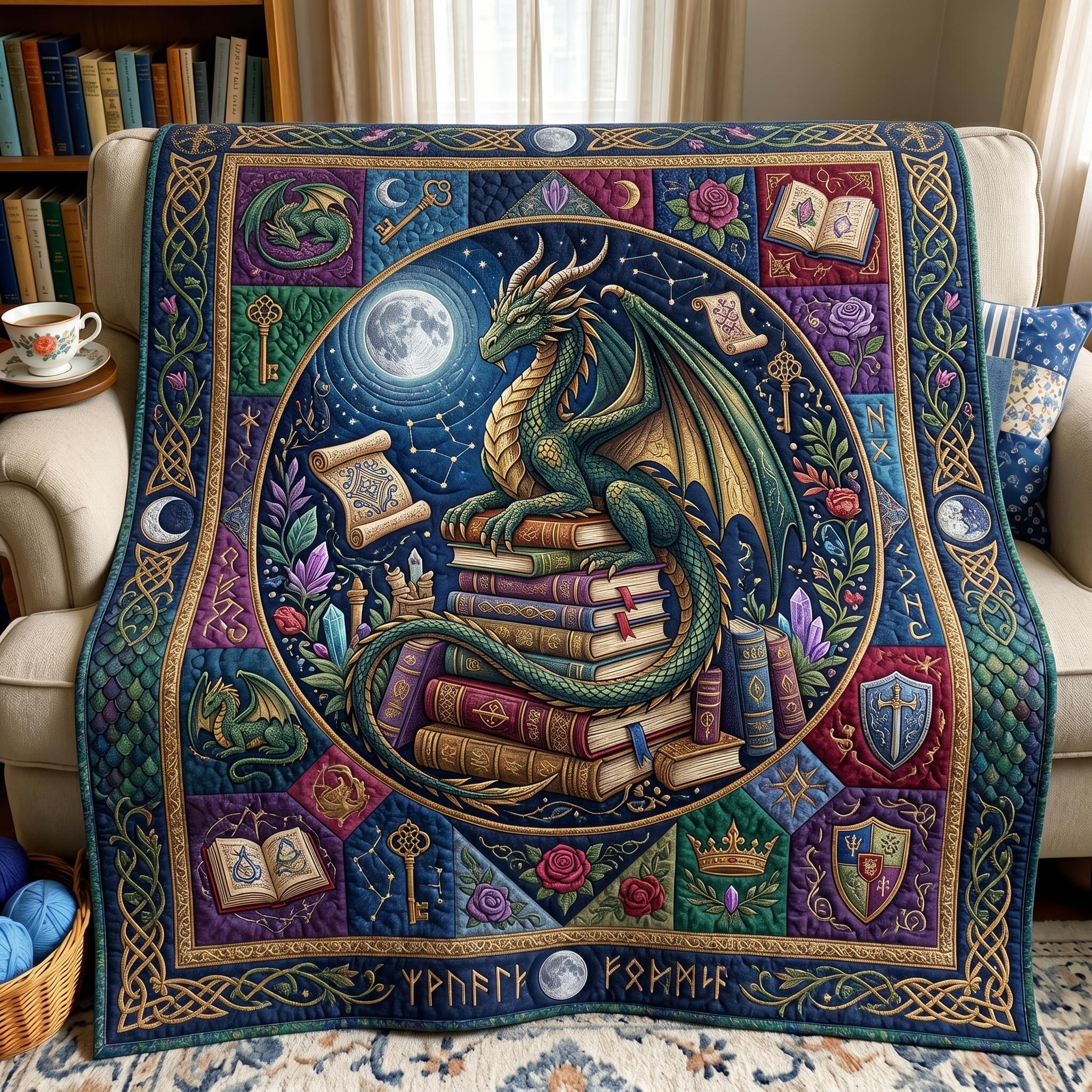 Mystic Dragon Quilted Blanket GFTONMU598