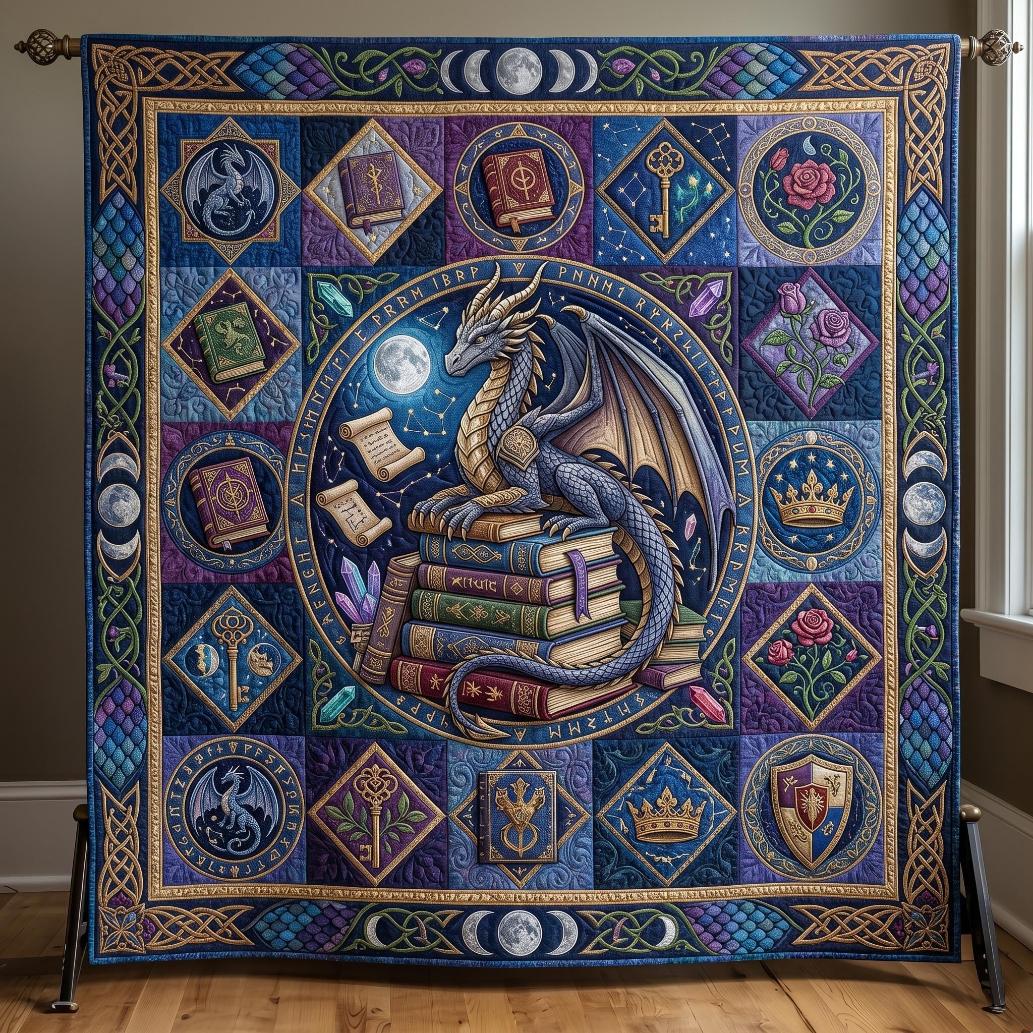 Mystic Dragon Quilted Blanket GFTONMU599