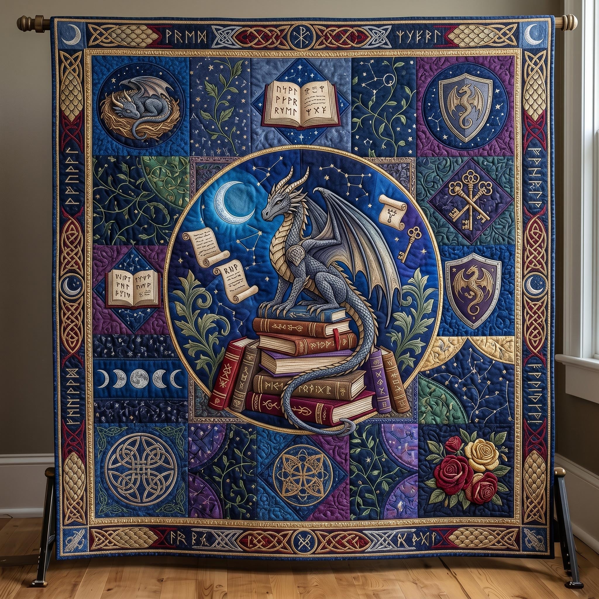 Mystic Dragon Quilted Blanket GFTONMU600