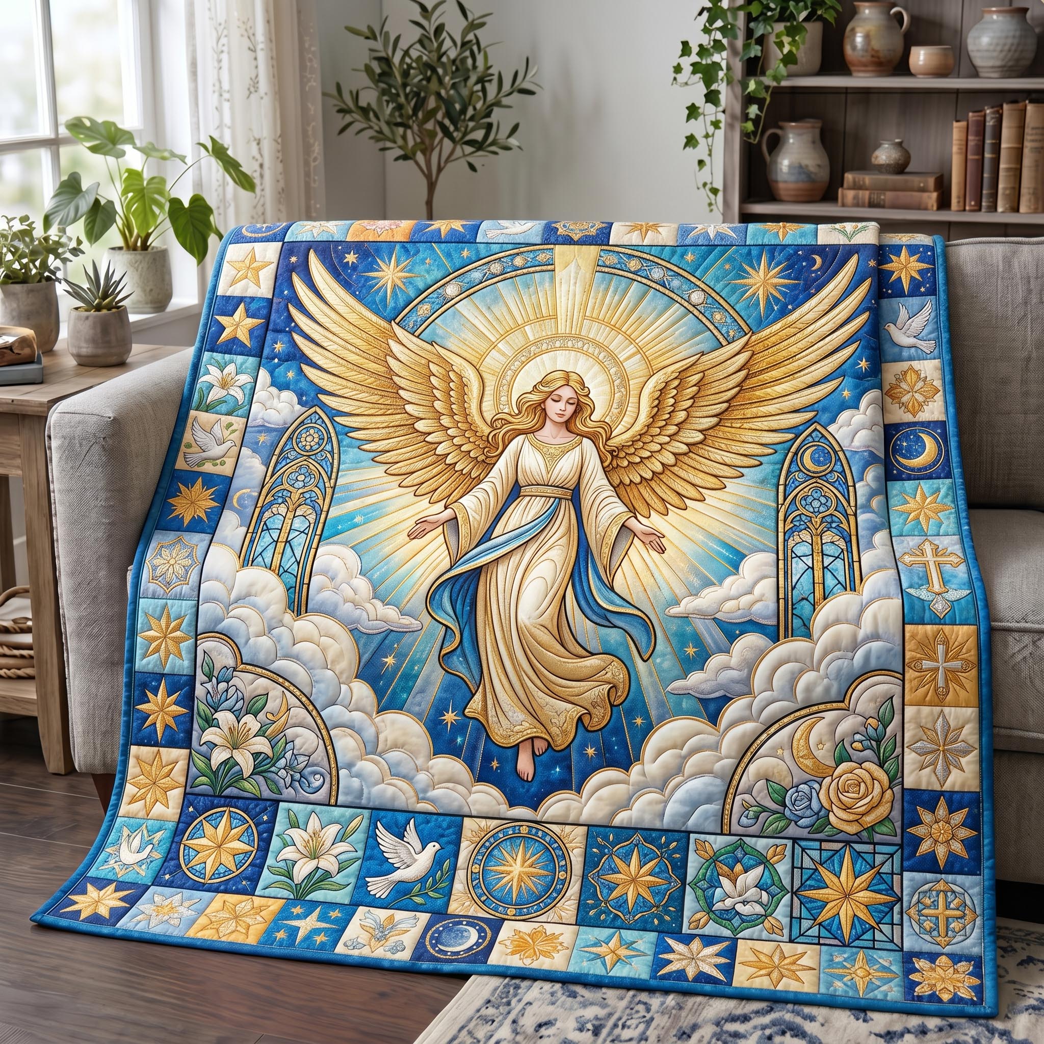 Guardian Angel Quilted Blanket GFTONMU730