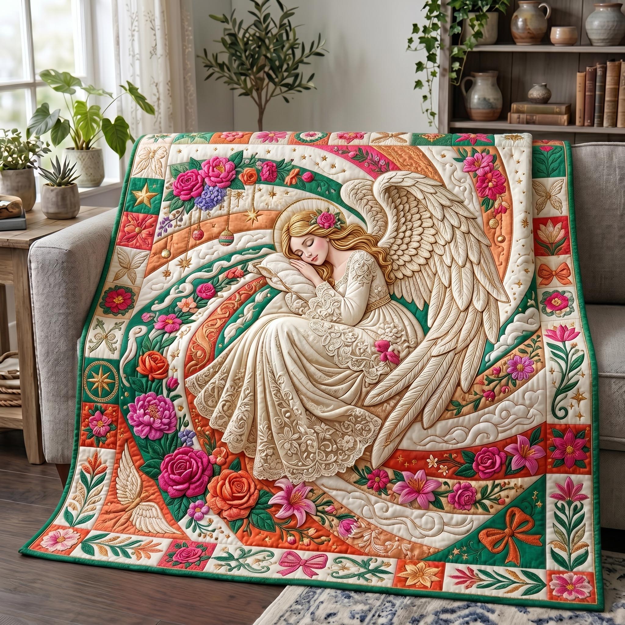 Guardian Angel Quilted Blanket GFTONMU735