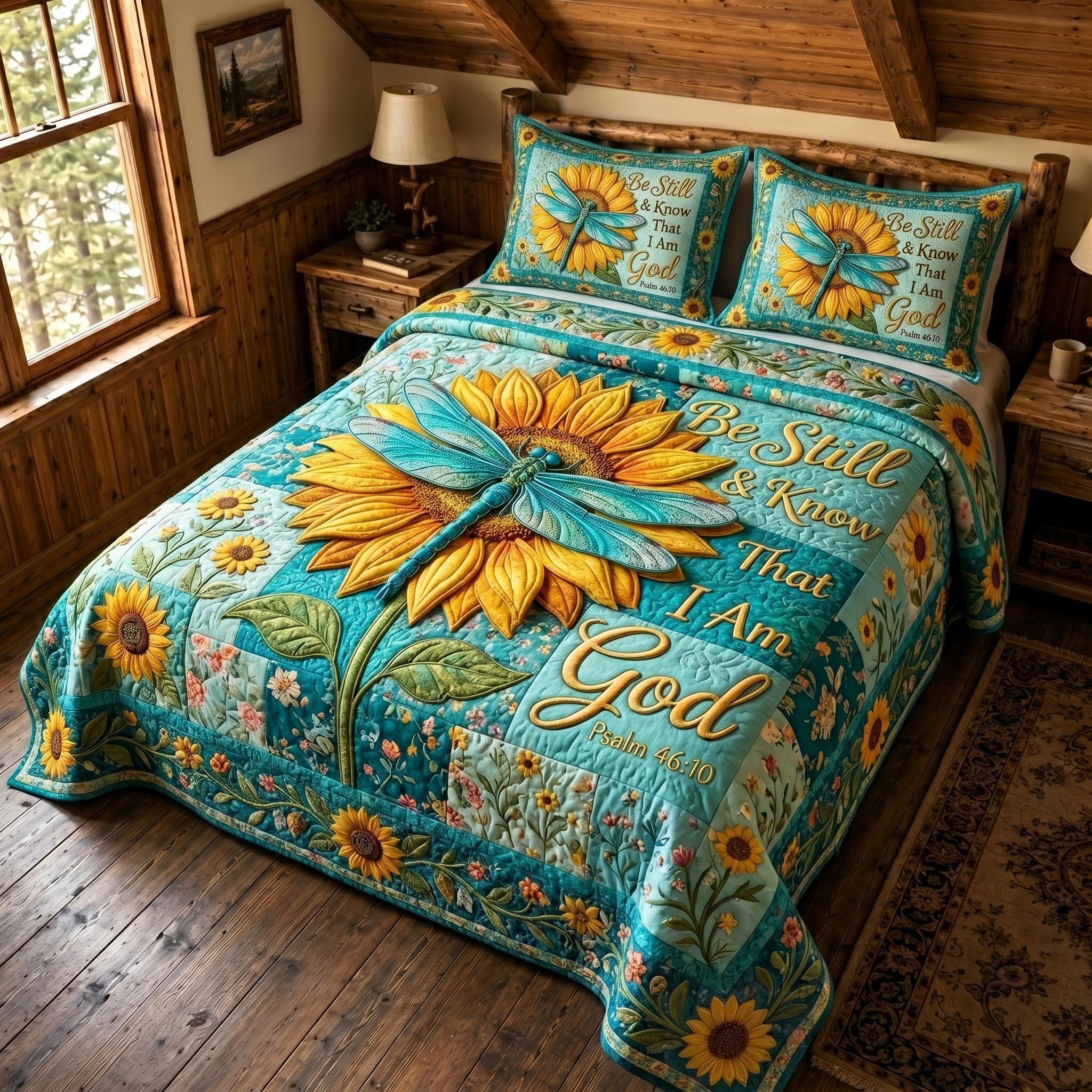 Christian Faith 3-Piece Quilted Bedding Set GFTONMU877