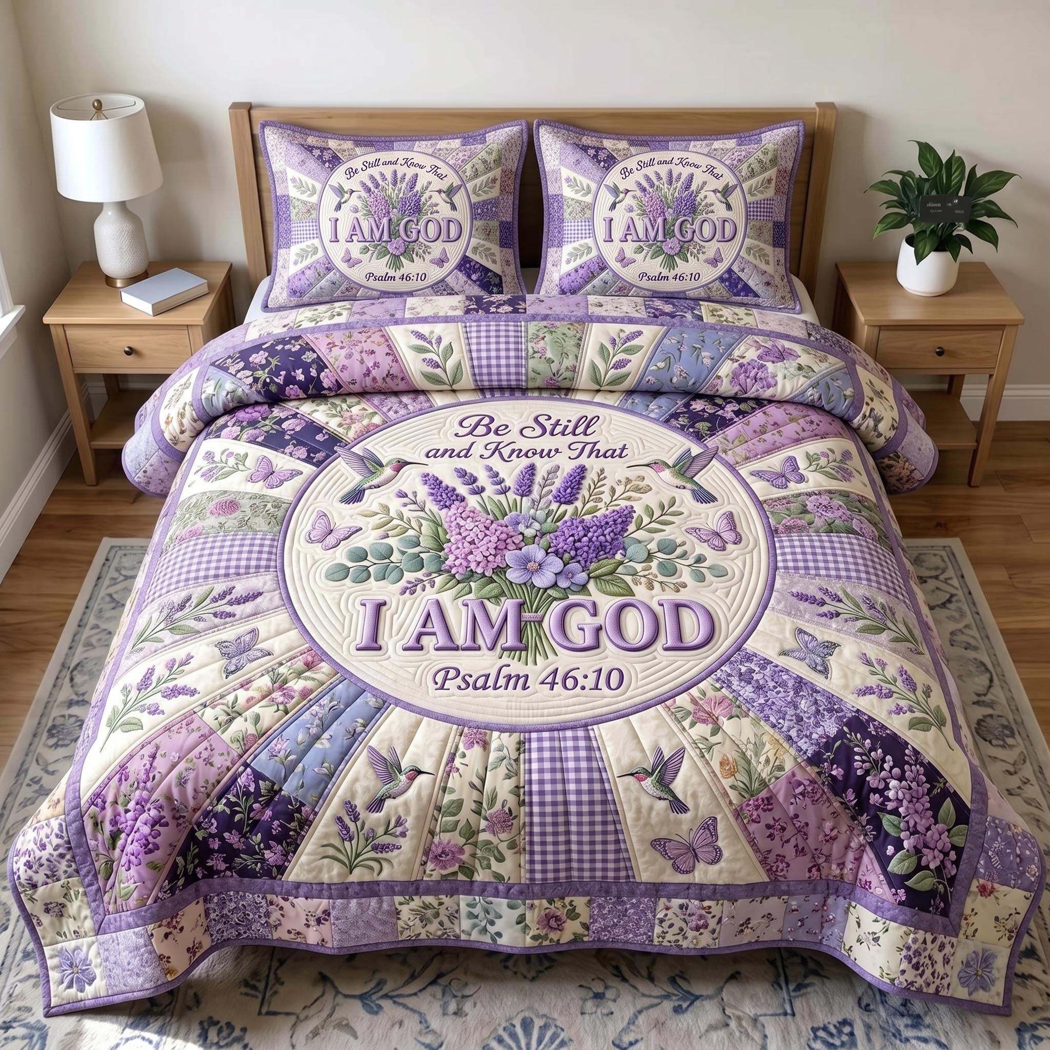 Christian Faith 3-Piece Quilted Bedding Set GFTONMU878