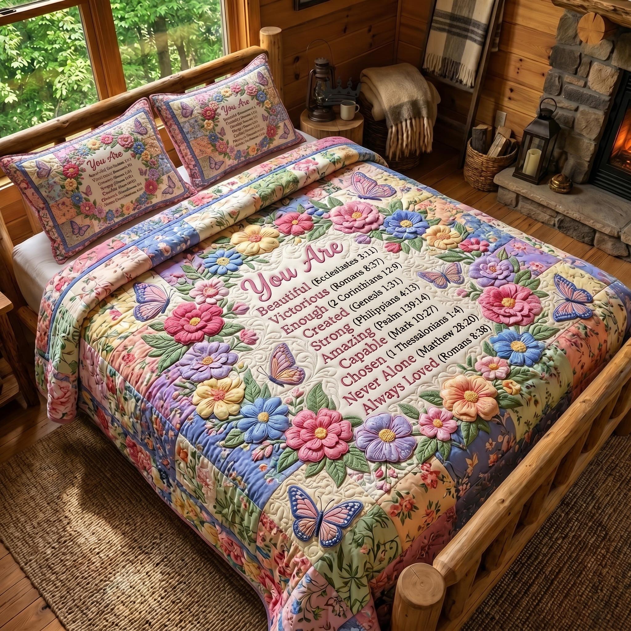 Christian Faith 3-Piece Quilted Bedding Set GFTONMU882