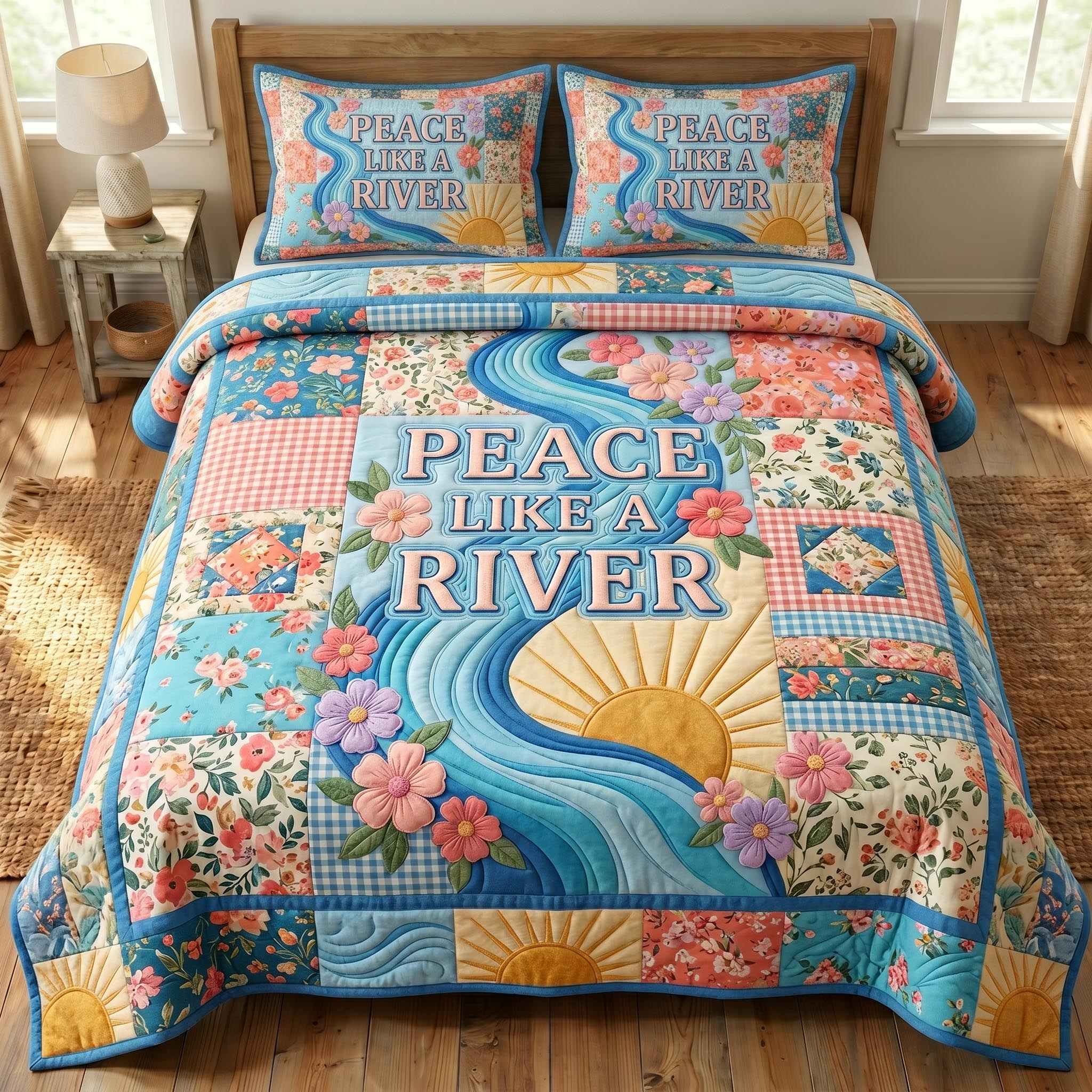 Christian Faith 3-Piece Quilted Bedding Set GFTONMU969