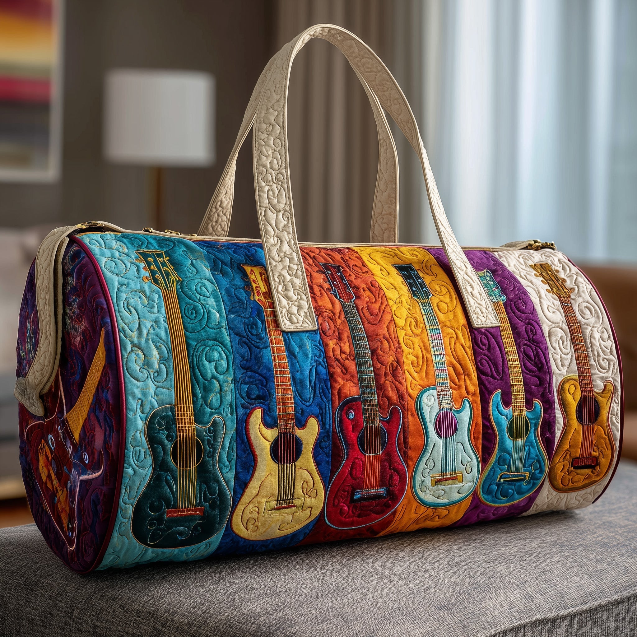Guitar Tunes Quilted Duffle Bag GFTONT2362
