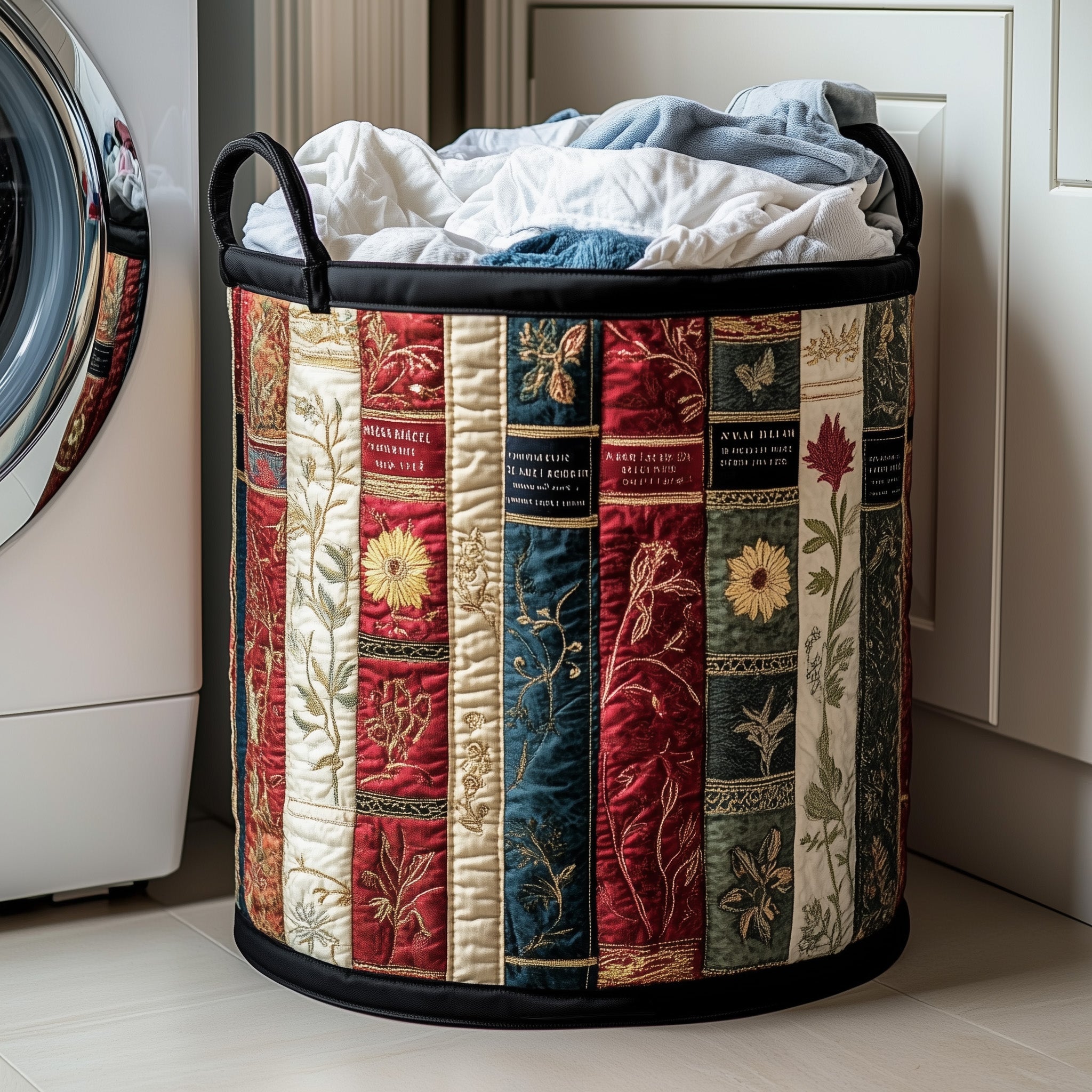 Books Quilted Laundry Basket GFTONT3078