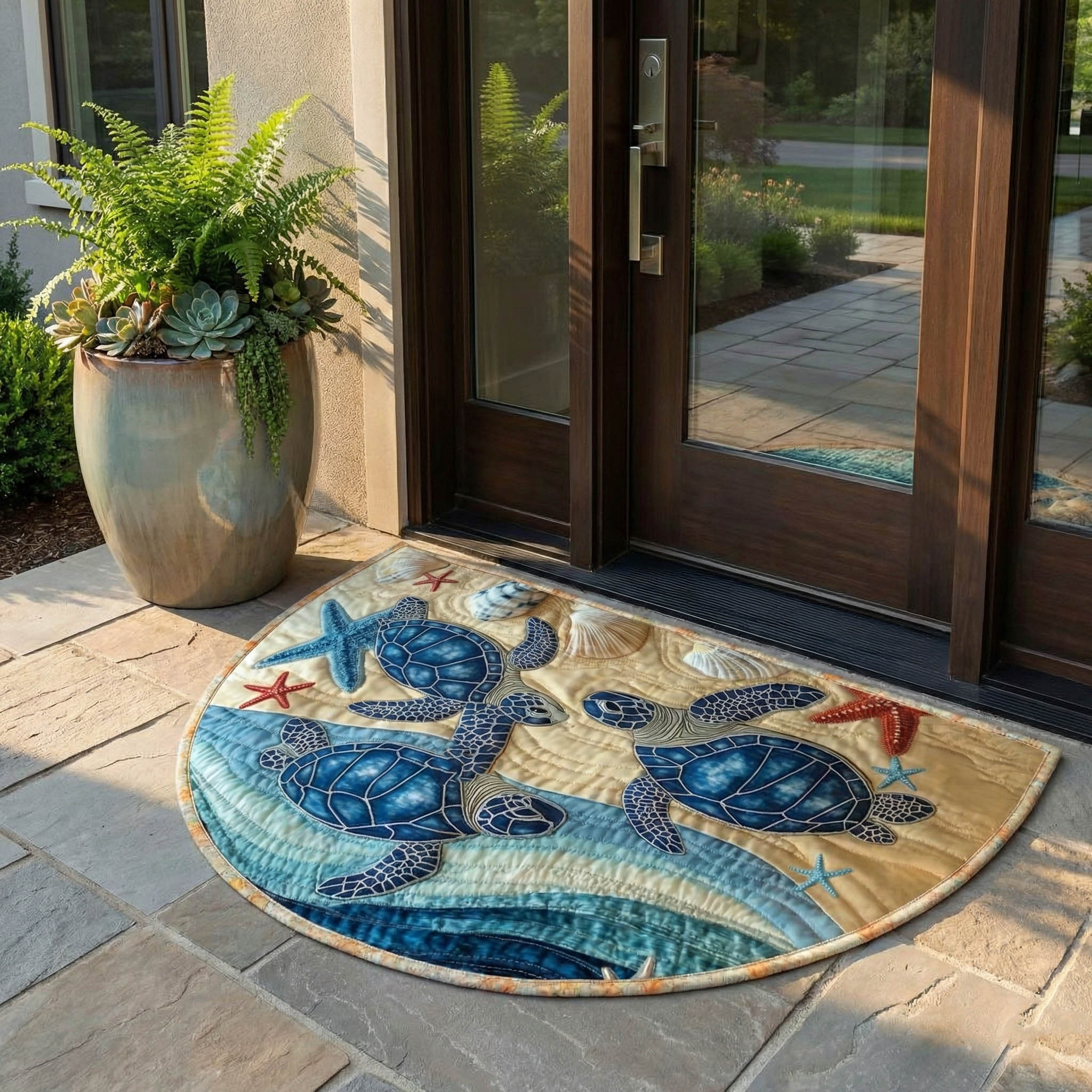 Ocean Breeze Quilted Welcome Mat GFTONT6497