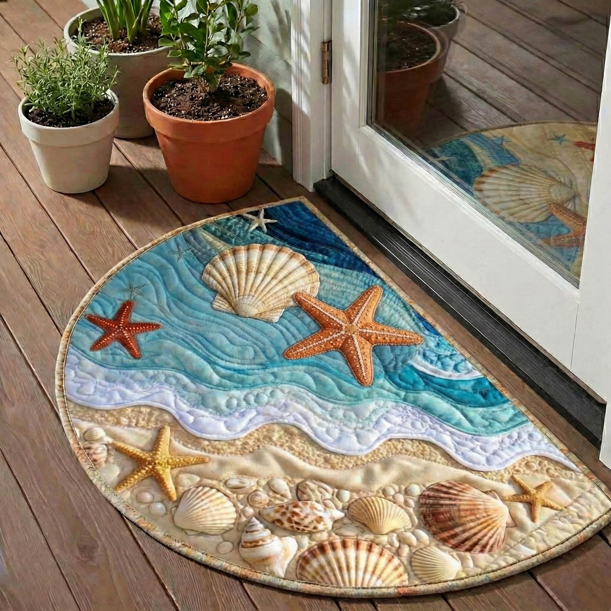 Ocean Breeze Quilted Welcome Mat GFTONT6498