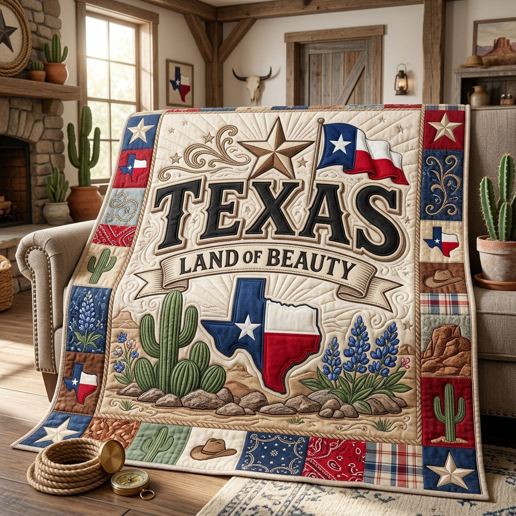 Land Of Beauty Quilted Blanket GFTOPND942