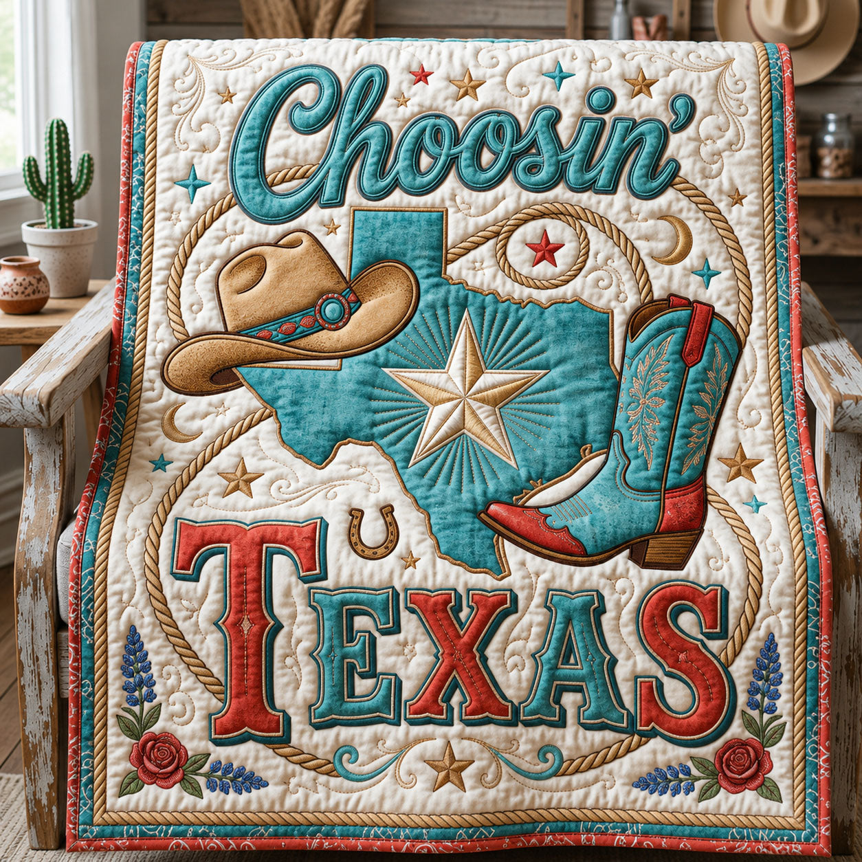 Chosin Texas Quilted Blanket GFTOPND946