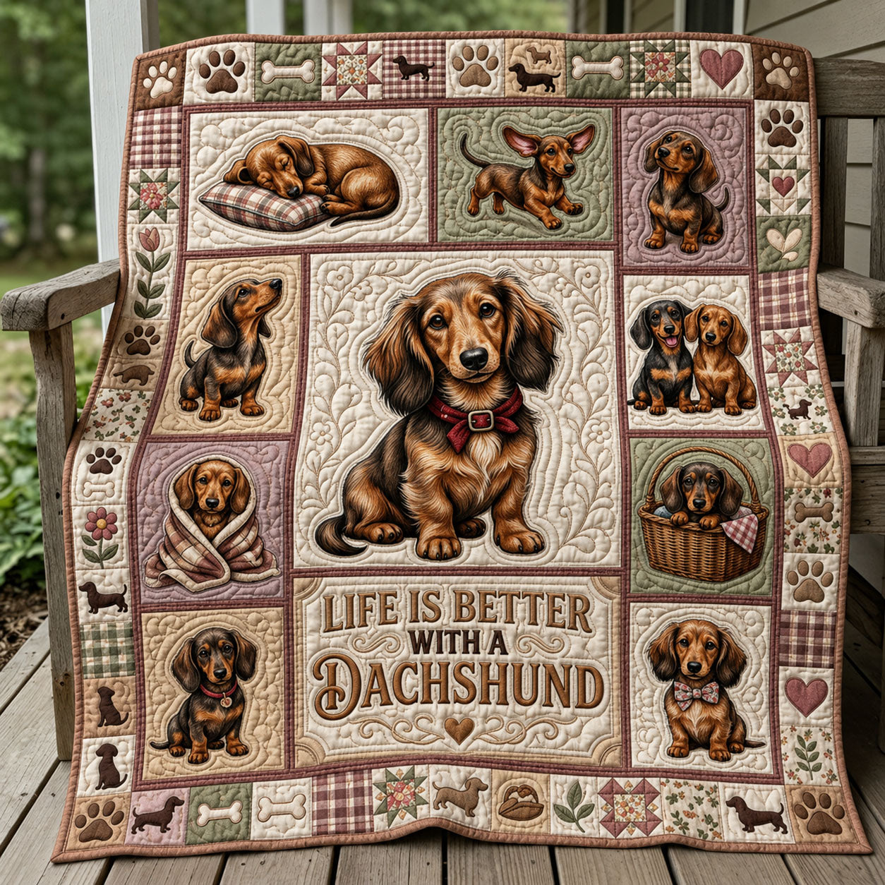 Life Is Better Quilted Blanket GFTOPND988