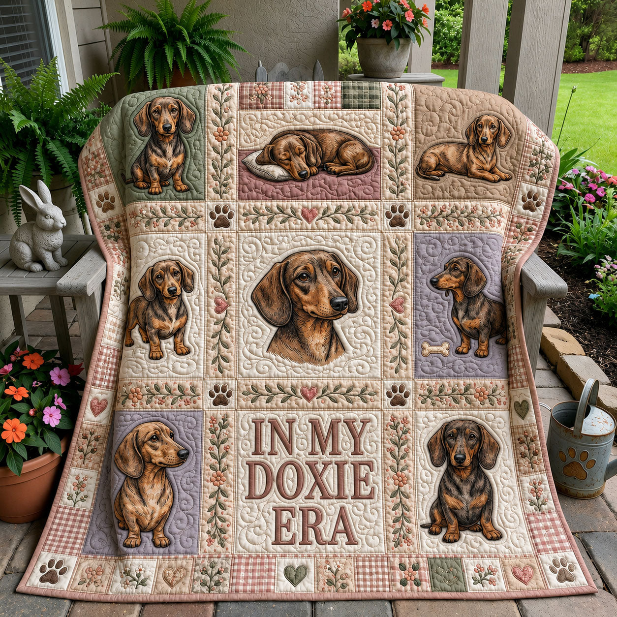 In My Doxie Era Quilted Blanket GFTOPND989
