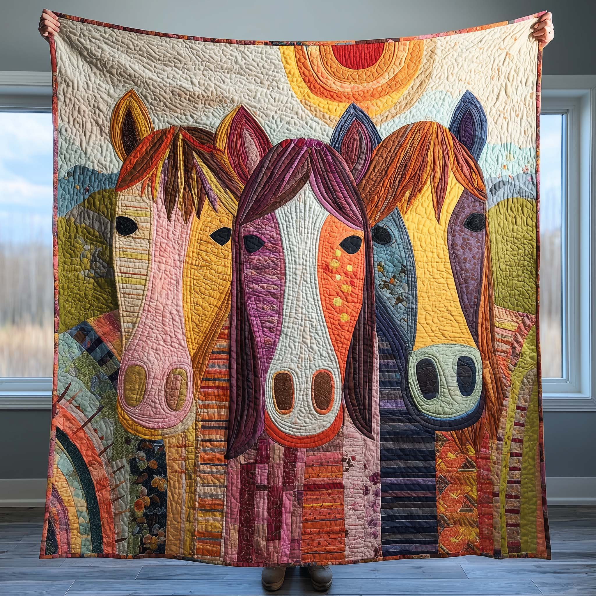 Rainbow Mane Quilted Blanket GFTOQM1658