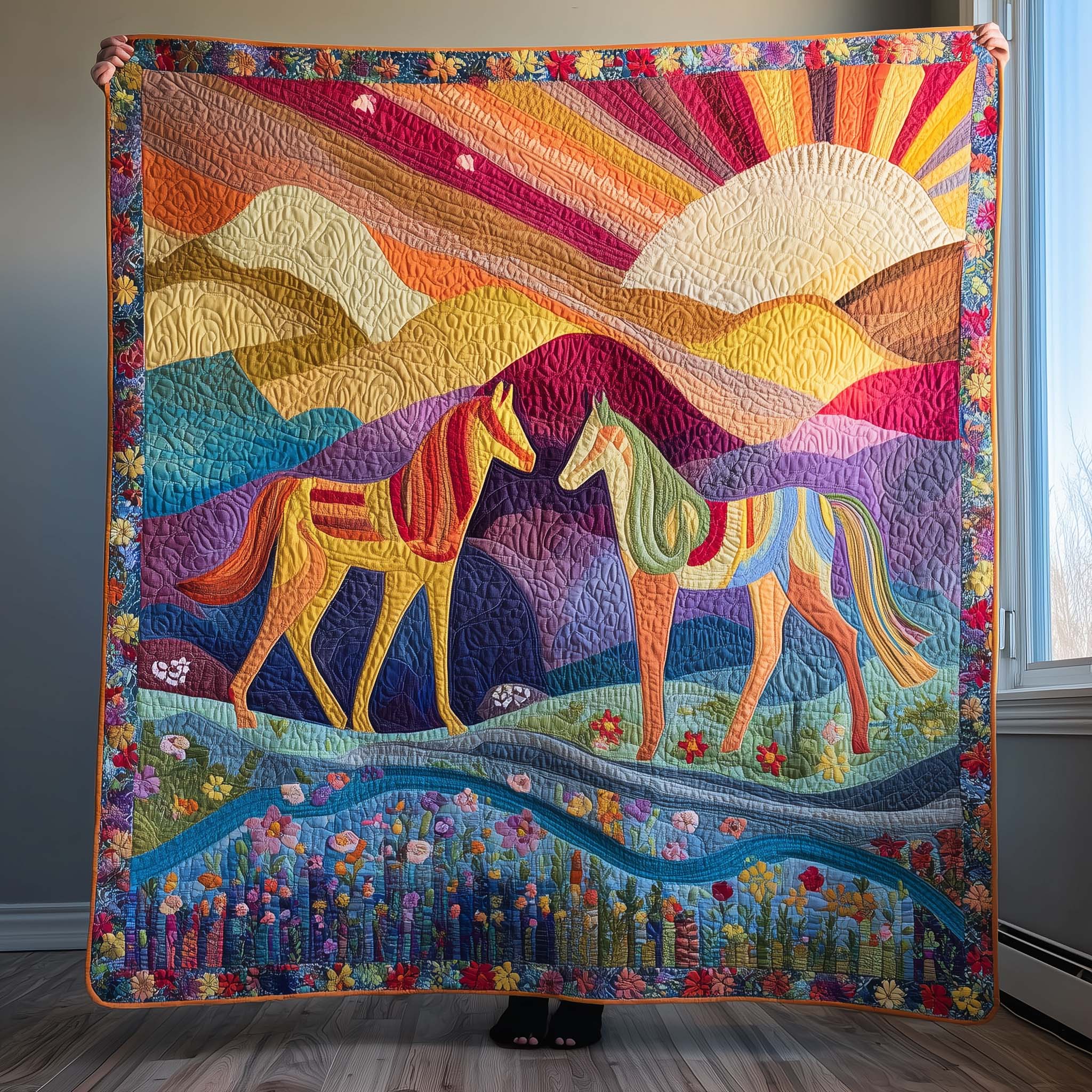 Gentle Herd Quilted Blanket GFTOQM1659