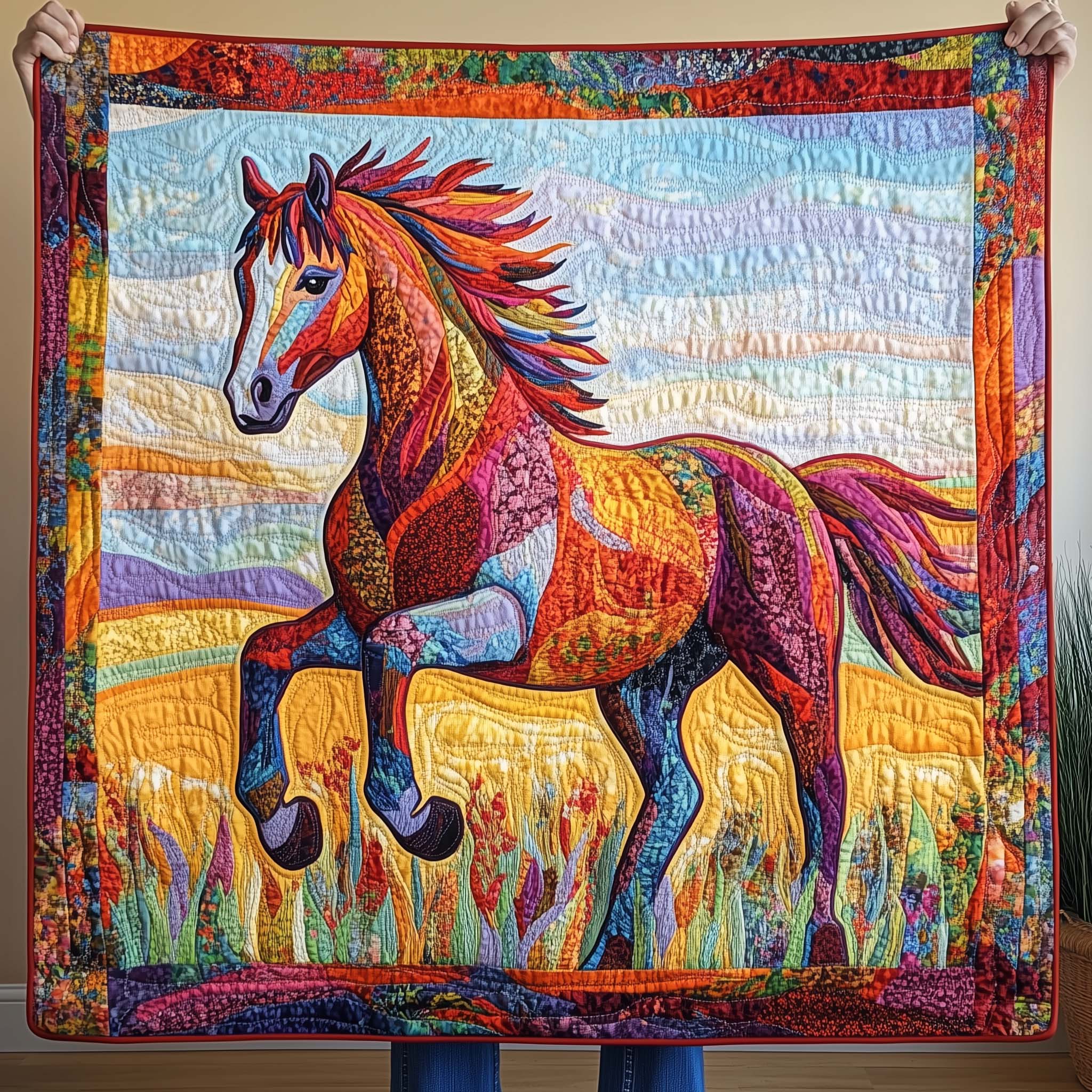 Moonlit Companions Quilted Blanket GFTOQM1661