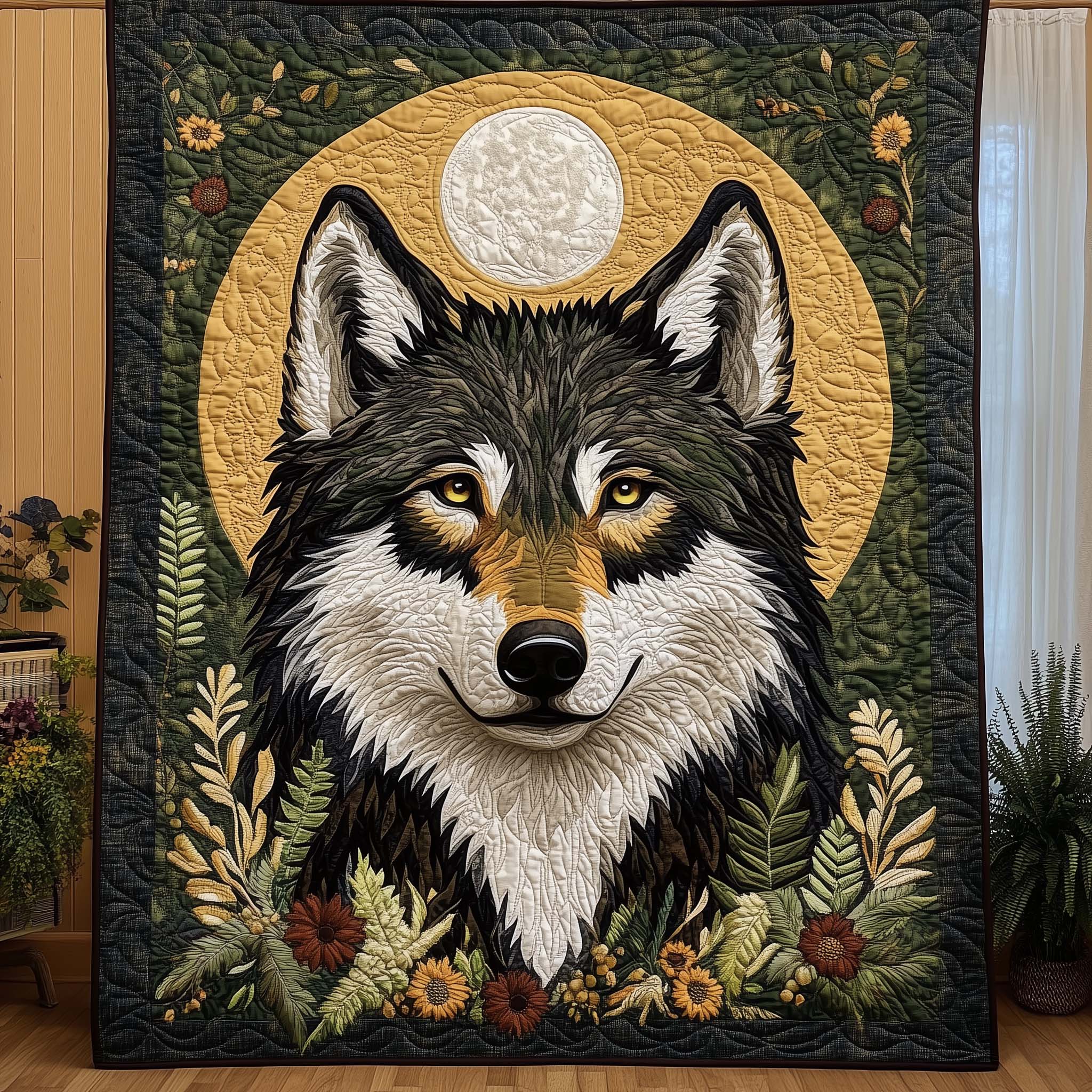 Forest Moon Quilted Blanket GFTOQM1695