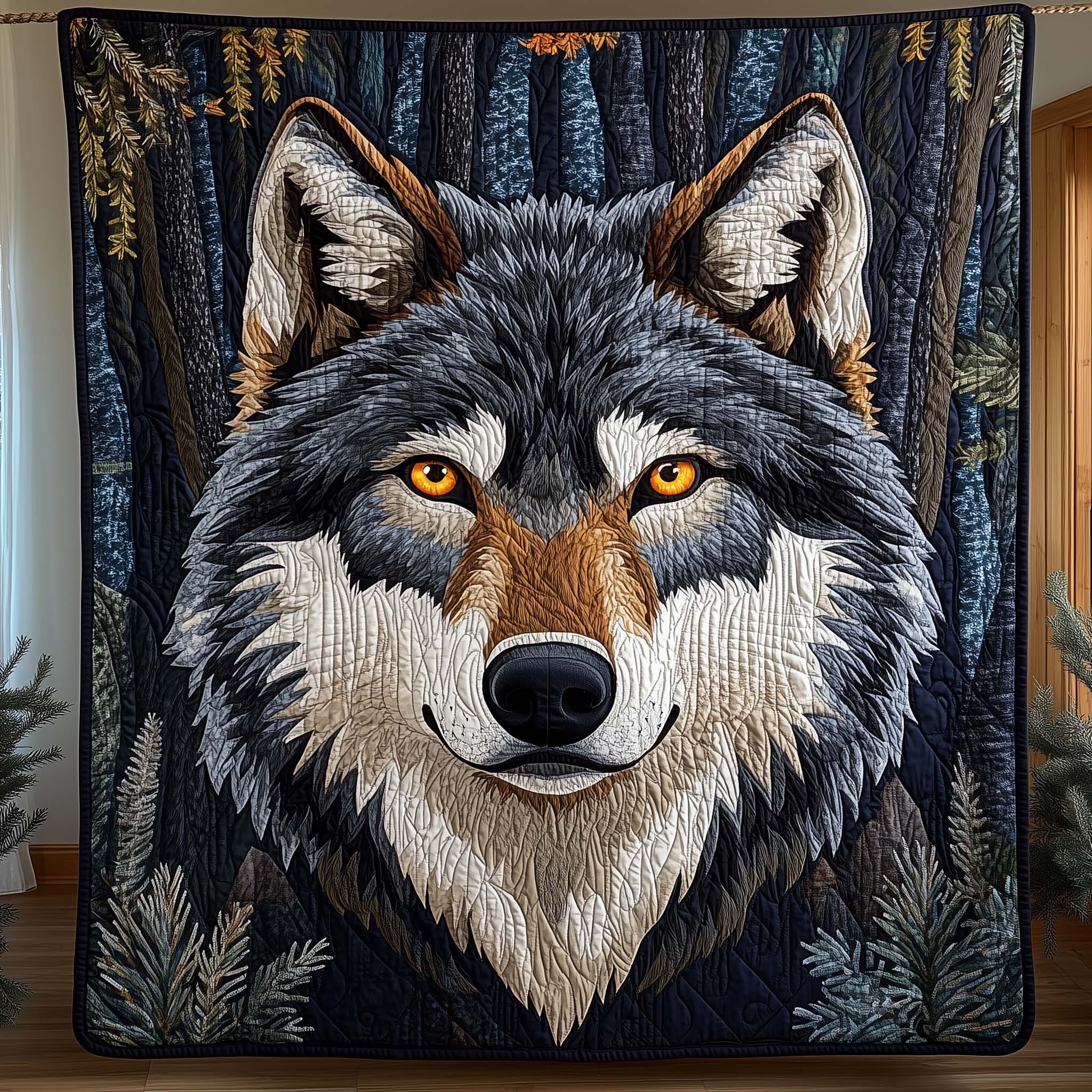 Midnight Eyes Quilted Blanket GFTOQM1699