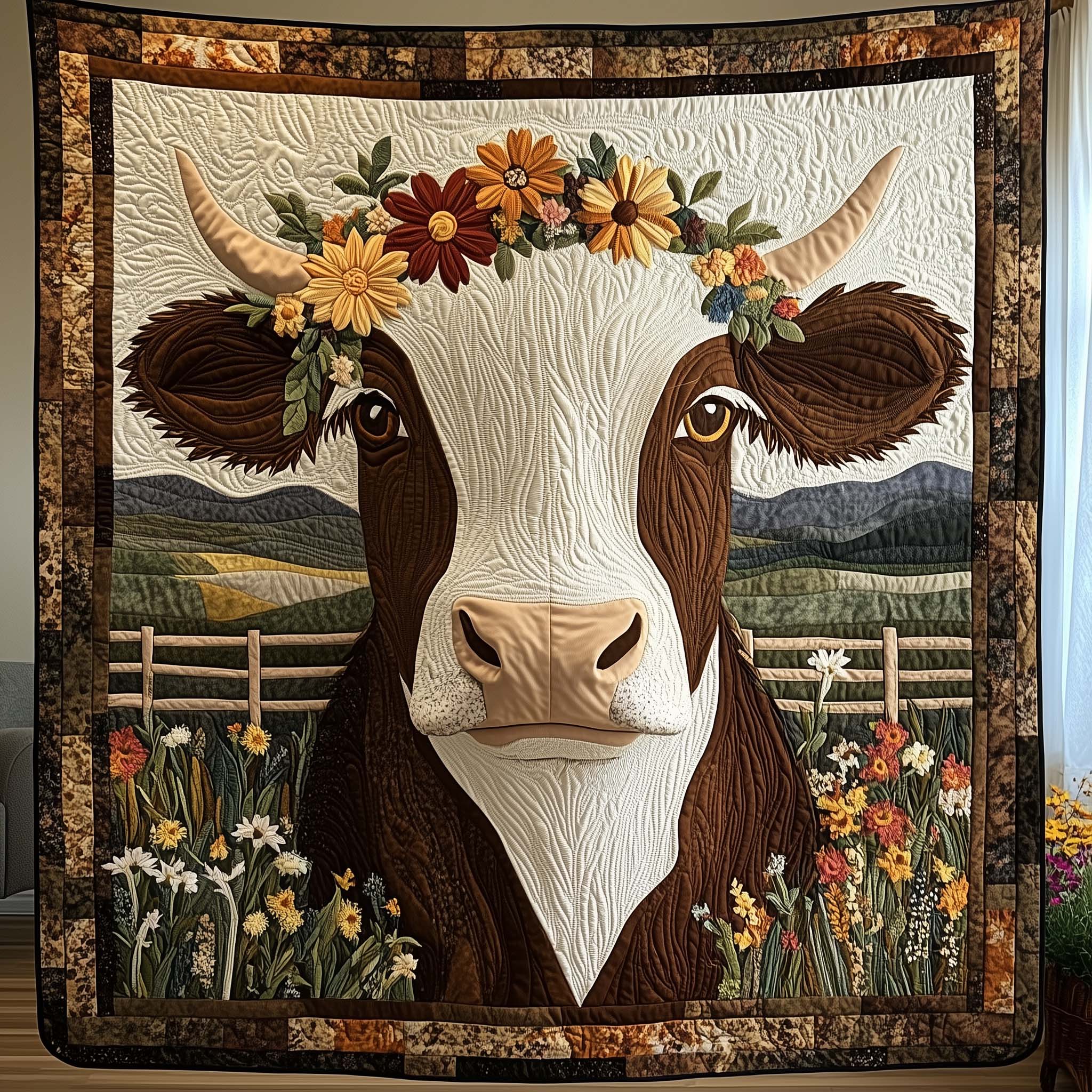 Country Blossom Quilted Blanket GFTOQM1703