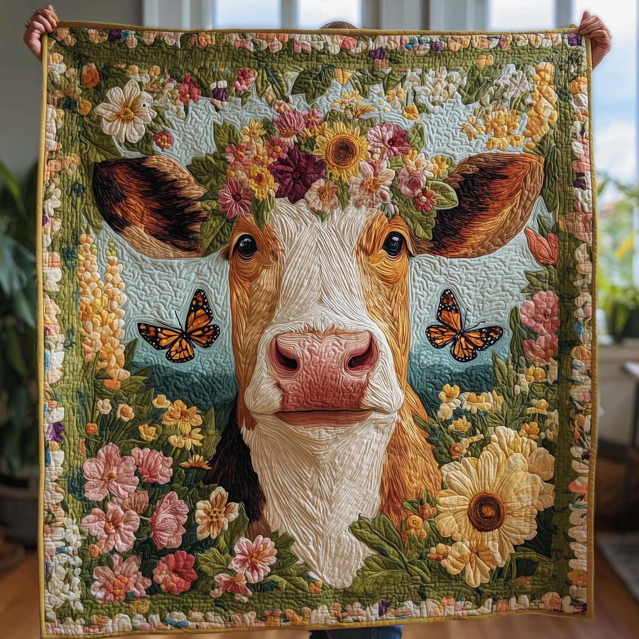 Butterfly Bloom Quilted Blanket GFTOQM1705