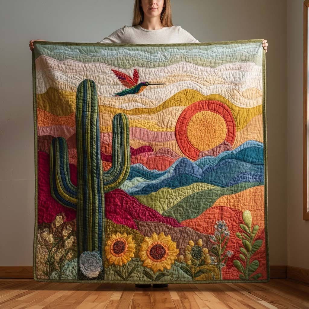 Desert Bloom Quilted Blanket GFTOQM1781