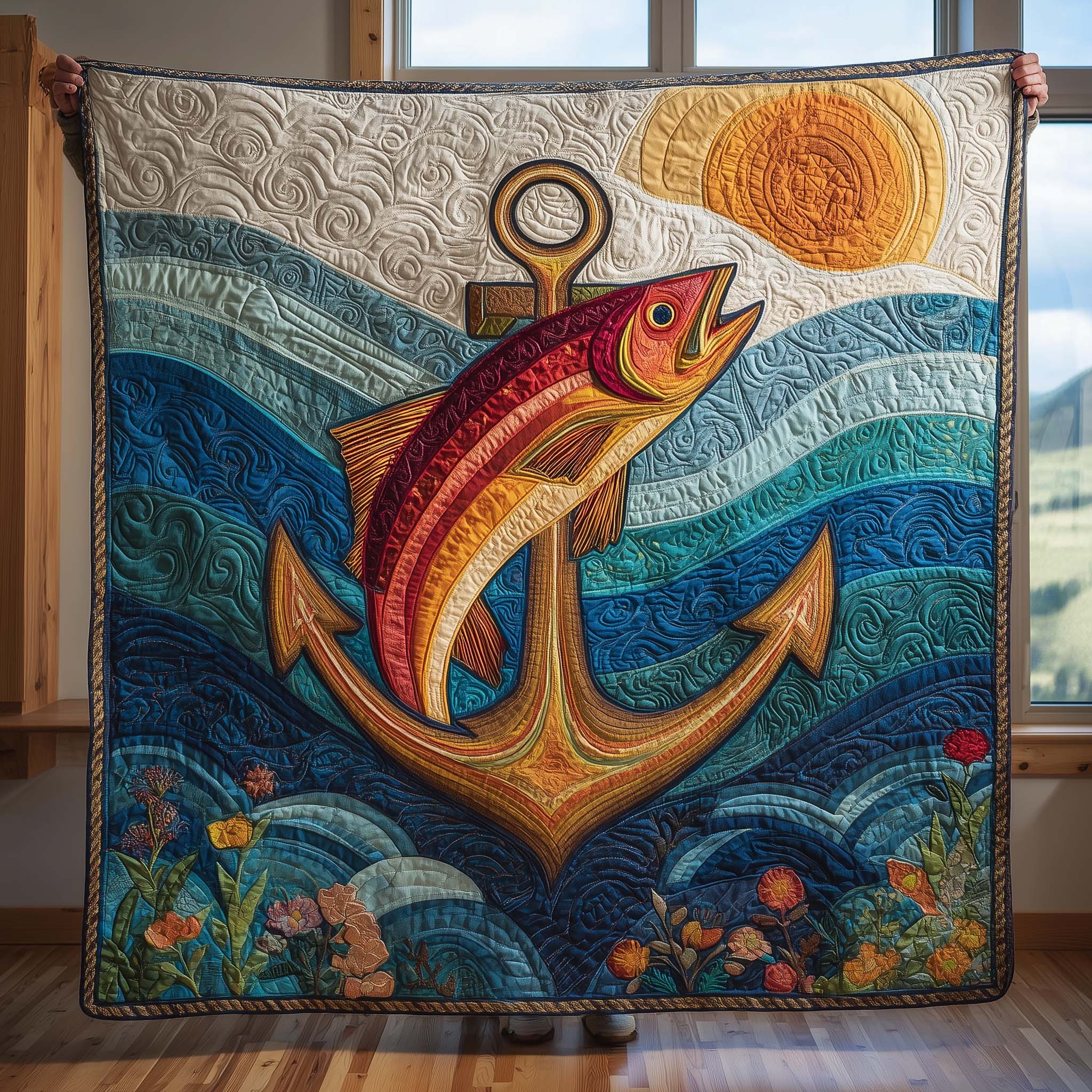 Anchor Catch Quilted Blanket GFTOQM1788