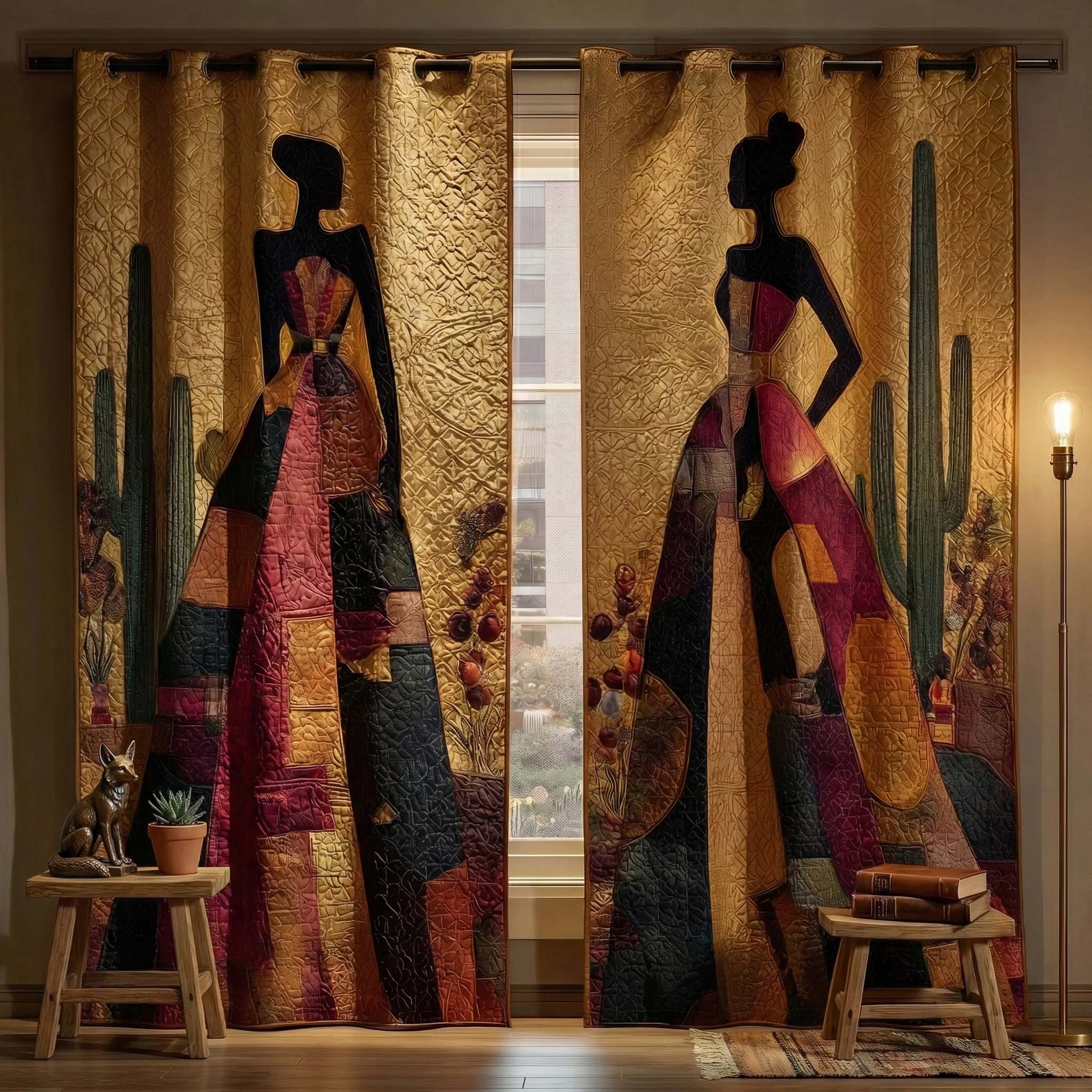 Desert Queen Quilted Curtains GFTOQM2991