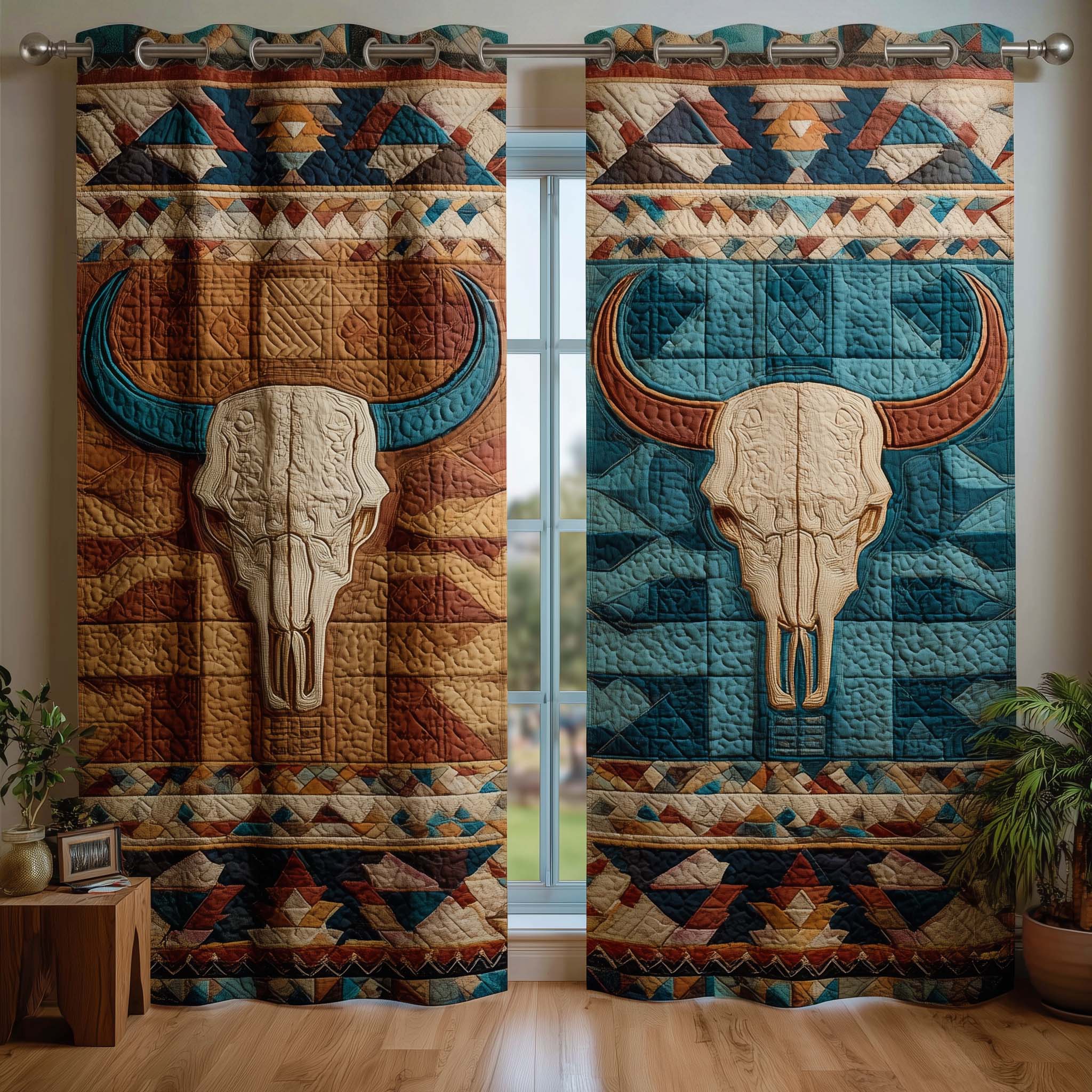 Southwest Spirit Quilted Curtains GFTOQM3248