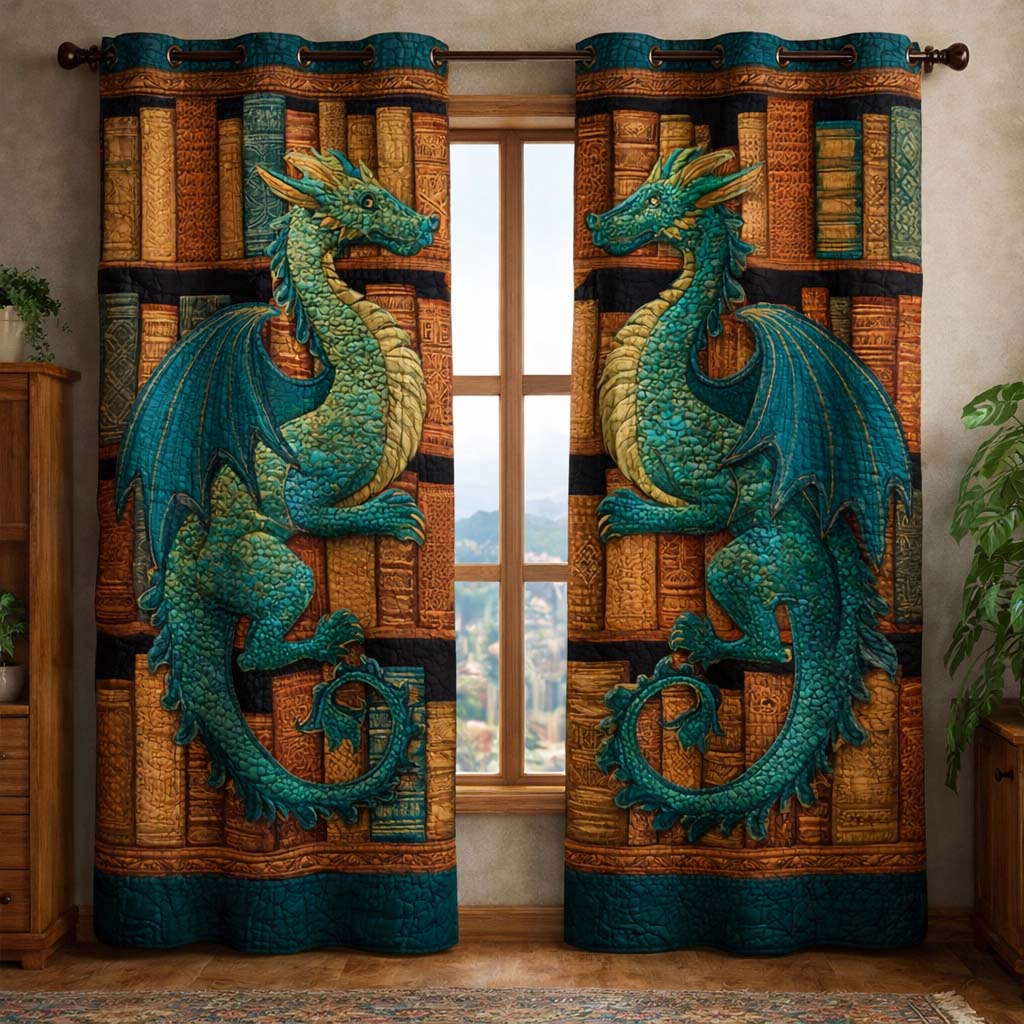 Emerald Drake Quilted Curtains GFTOQM3410