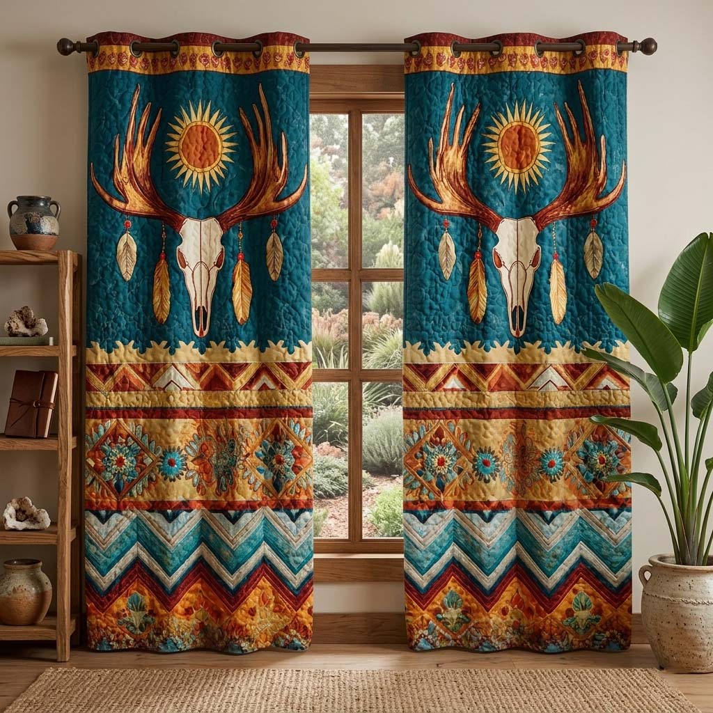 Sun Spirit Quilted Curtains GFTOQM3463
