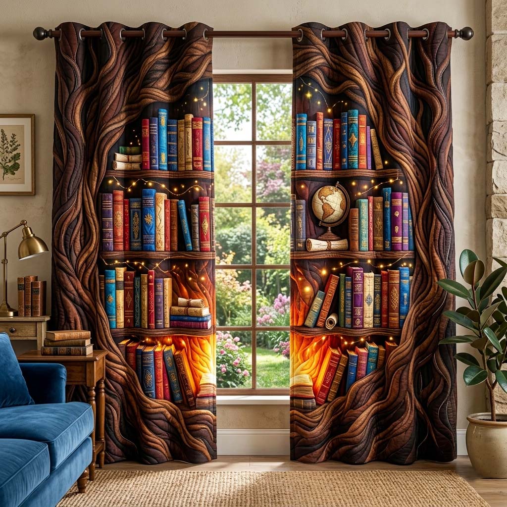 Reading Fox Quilted Curtains GFTOQM3847