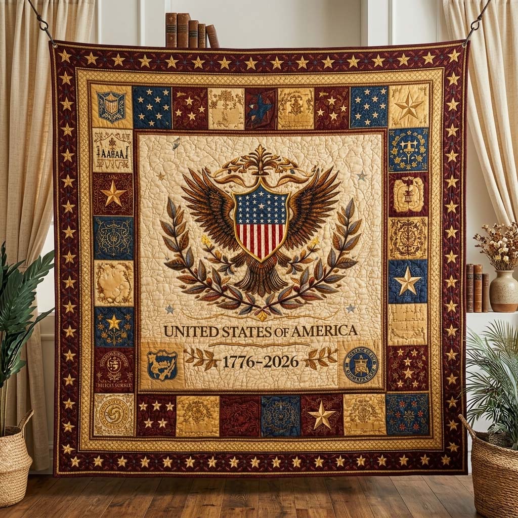 Herritage Patch Quilted Blanket GFTOQM4040